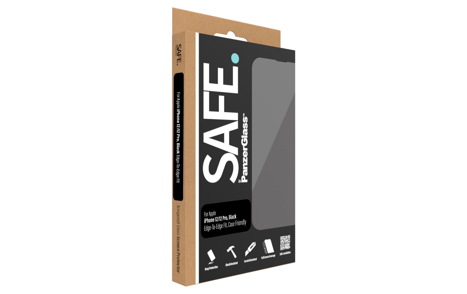 PanzerGlass SAFE. – Displayschutz (Panzerglas), Case Friendly – für iPhone 12/12 Pro