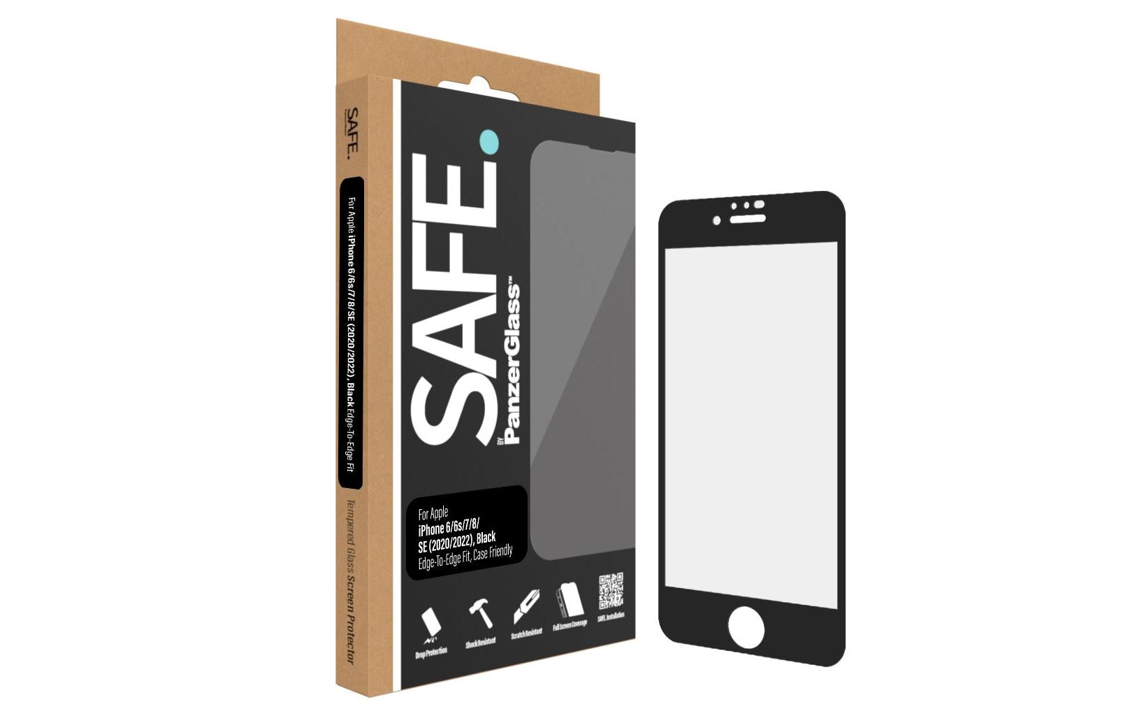 PanzerGlass Displayschutz (Panzerglas), Case Friendly – für iPhone 6/6s/7 und andere