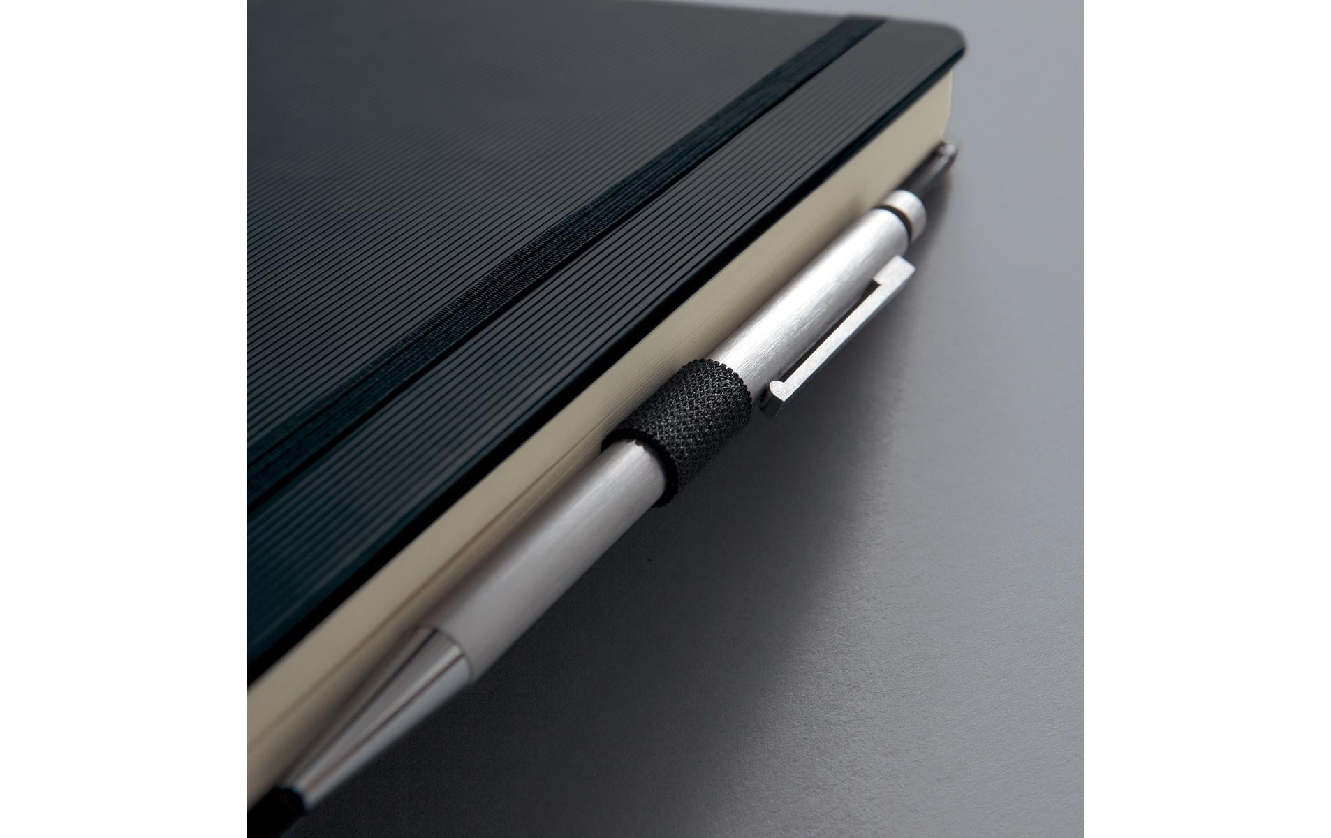 Sigel Notizbuch Conceptum, 213 × 295 mm, liniert, Fadenheftung, 194 Seiten, 80 g/m² – schwarz
