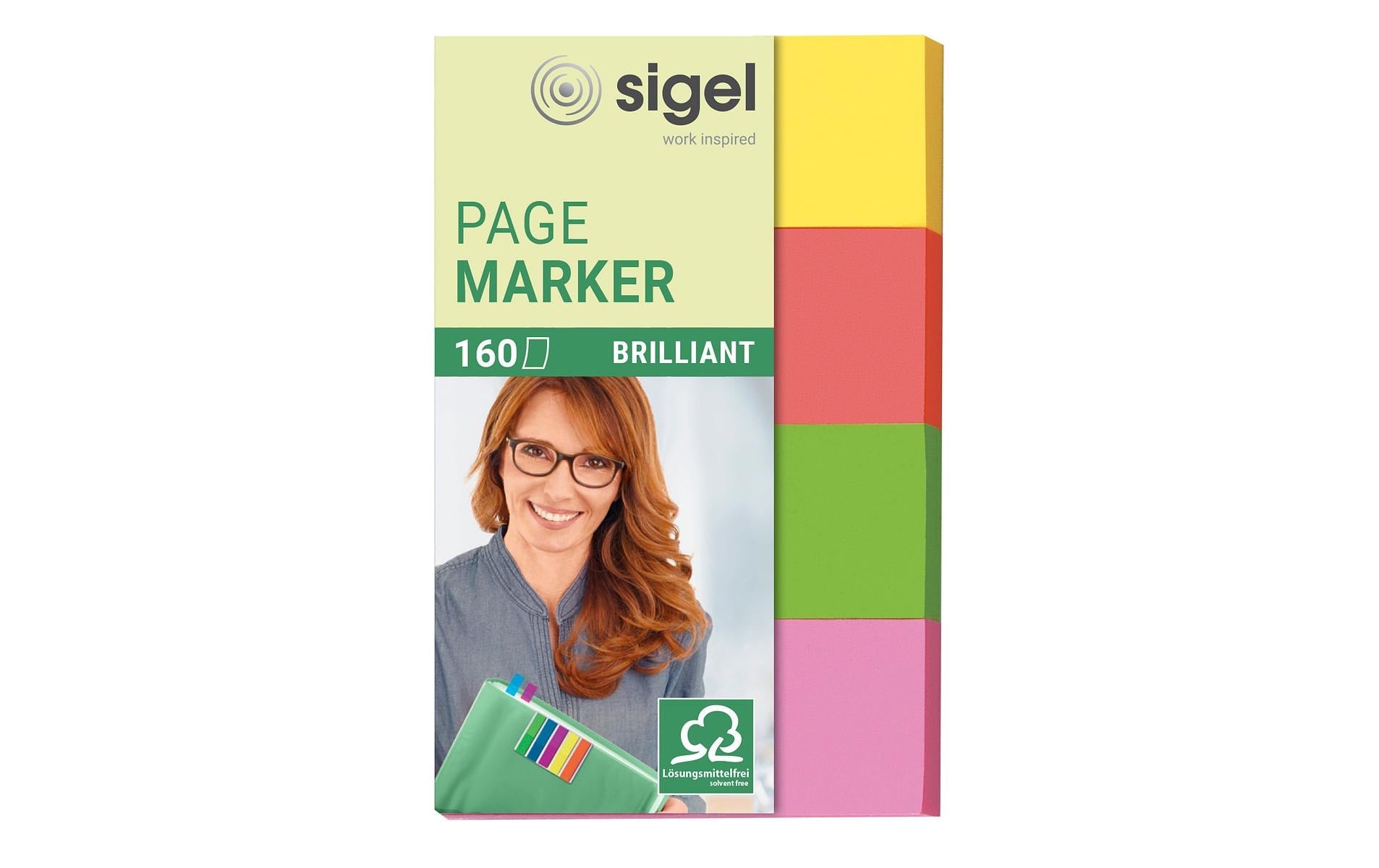 Sigel Seitenmarker – 20×50 mm – sortiert, 4×40 Stück