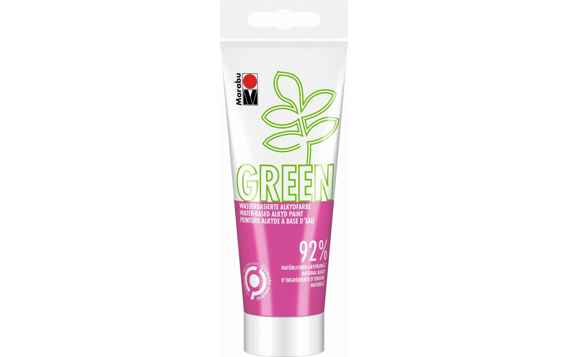 Marabu Alkydfarbe – Himbeer 005, wasserfest, umweltfreundlich – 100 ml (Tube) – für Papier, Karton, Holz