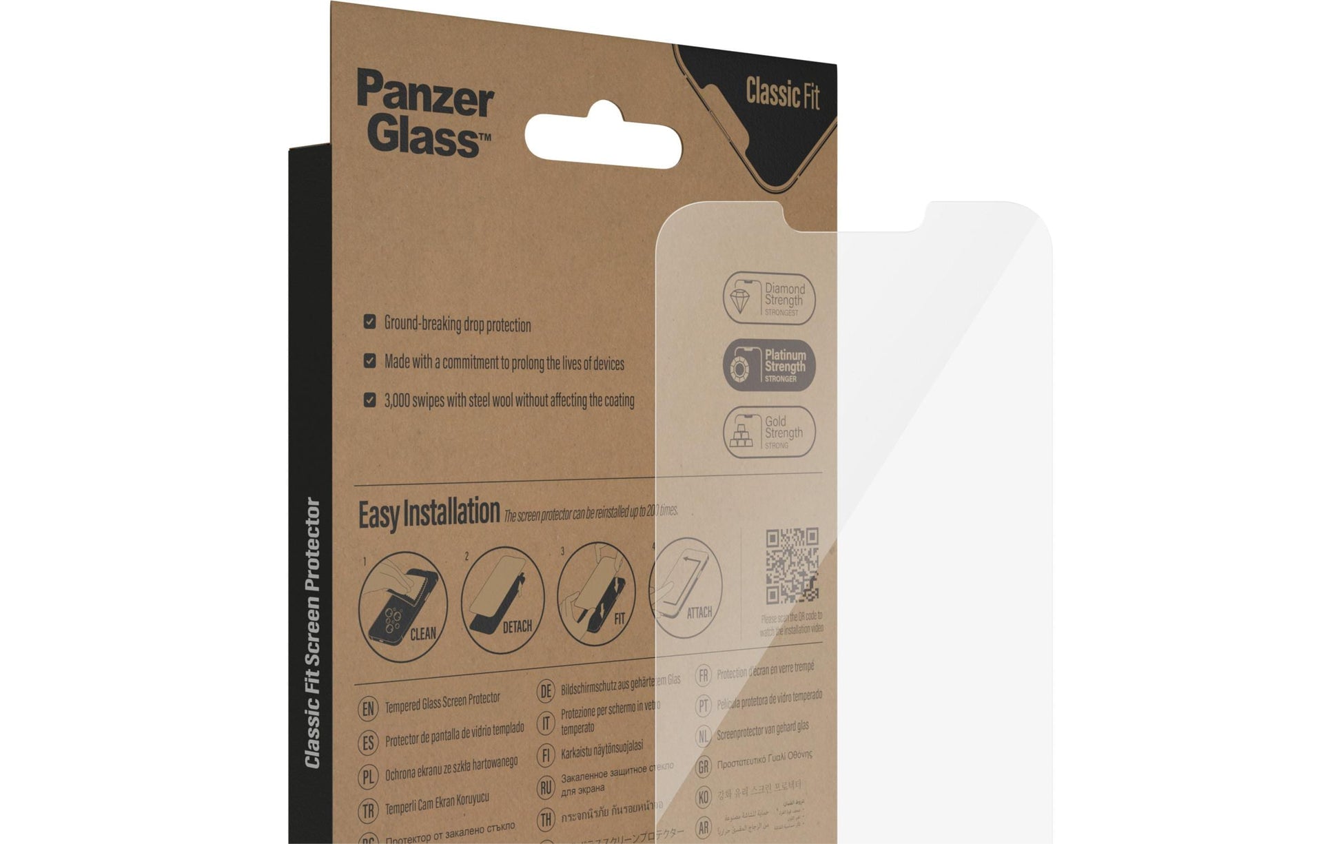 PanzerGlass Displayschutz (Panzerglas), Case Friendly – für iPhone 14 Plus/13 Pro Max