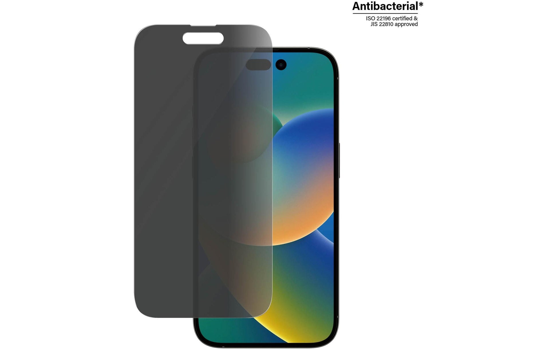 PanzerGlass Privacy-Filter (Panzerglas), Case Friendly – für iPhone 14 Pro