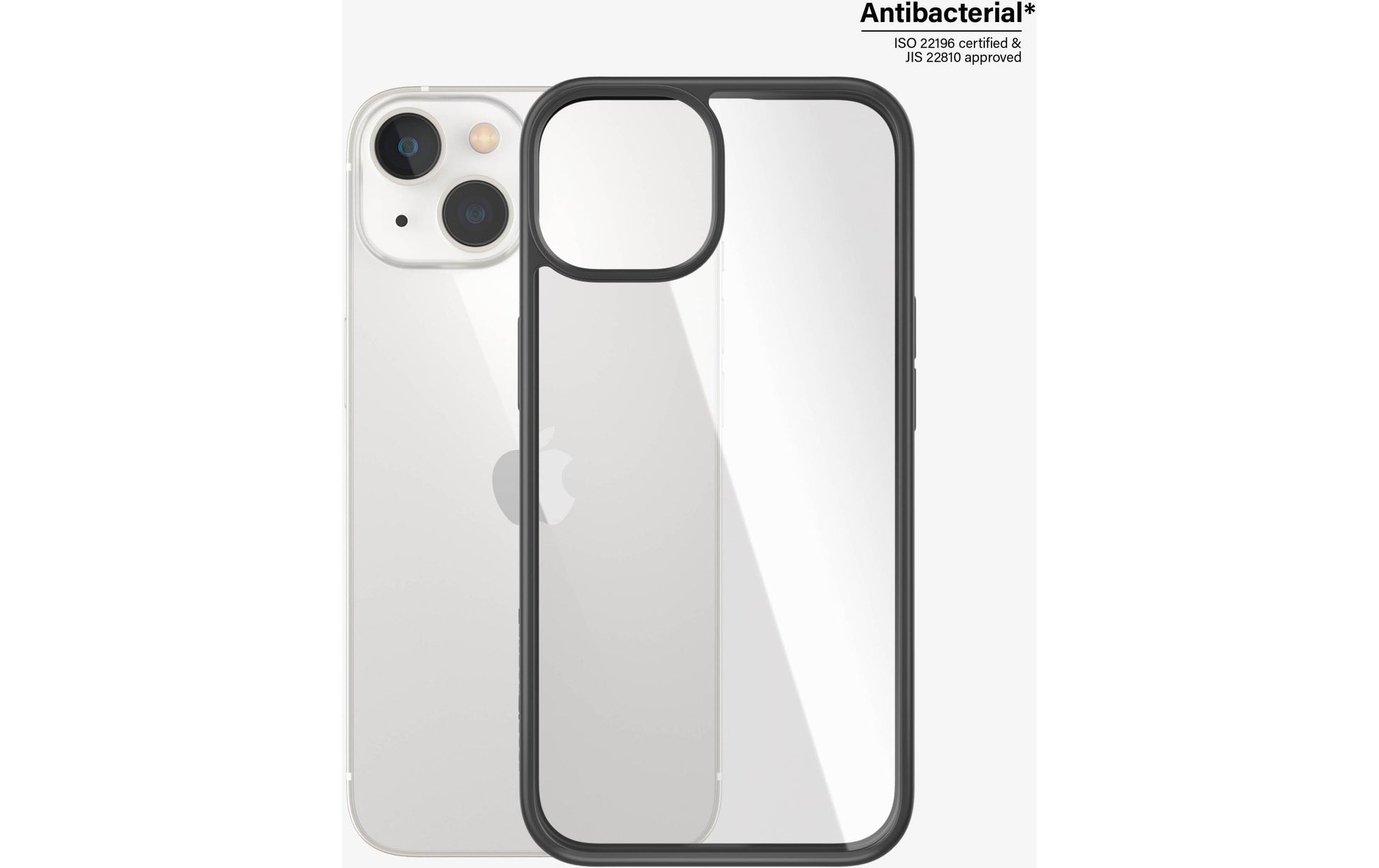 PanzerGlass Backcover – für Apple iPhone 14/13, Gehärtetes Glas+PET, Transparent, bis 2,4 m sturzsicher
