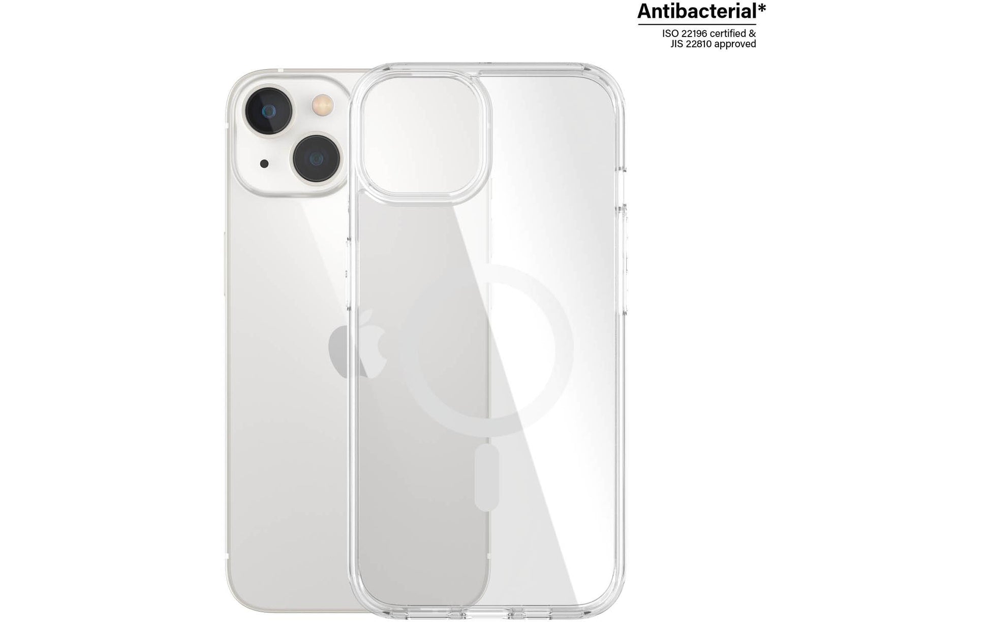 PanzerGlass HardCase Backcover – für Apple iPhone 14/13, Kunststoff, Transparent, bis 3,6 m sturzsicher