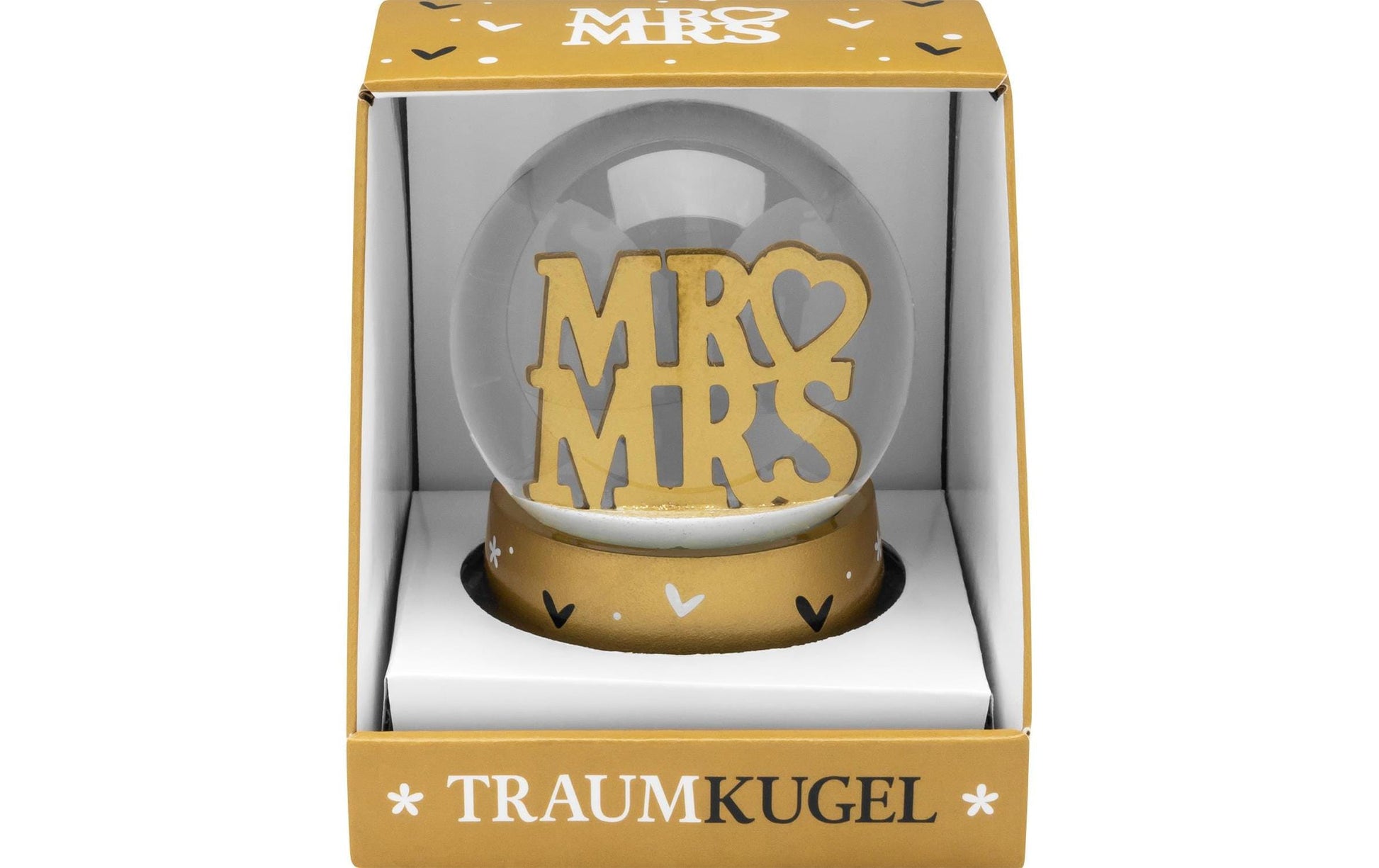 Sheepworld Schneekugel Mr & Mrs – Glas, Gold