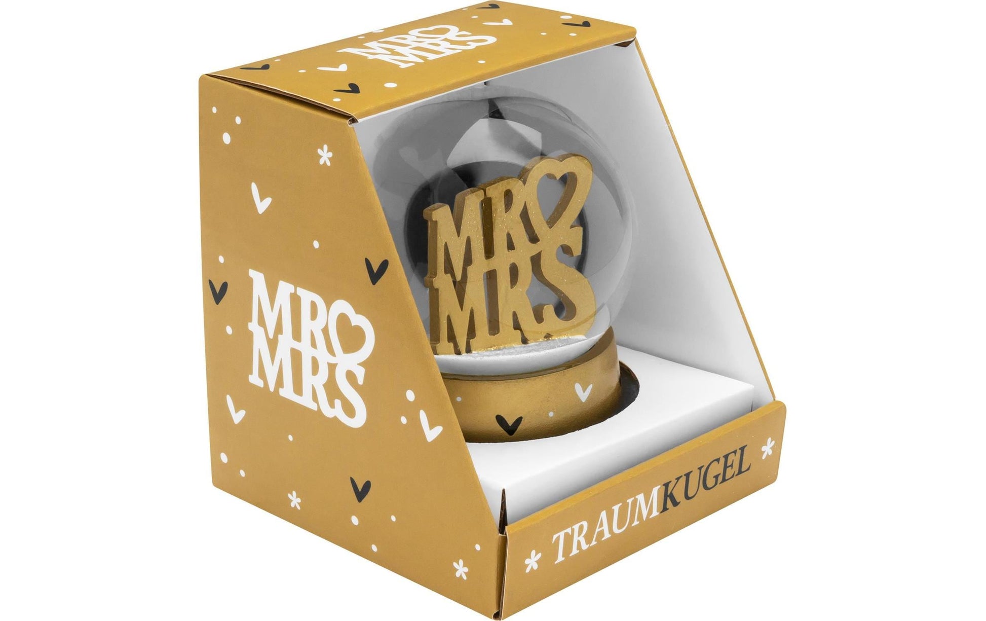 Sheepworld Schneekugel Mr & Mrs – Glas, Gold