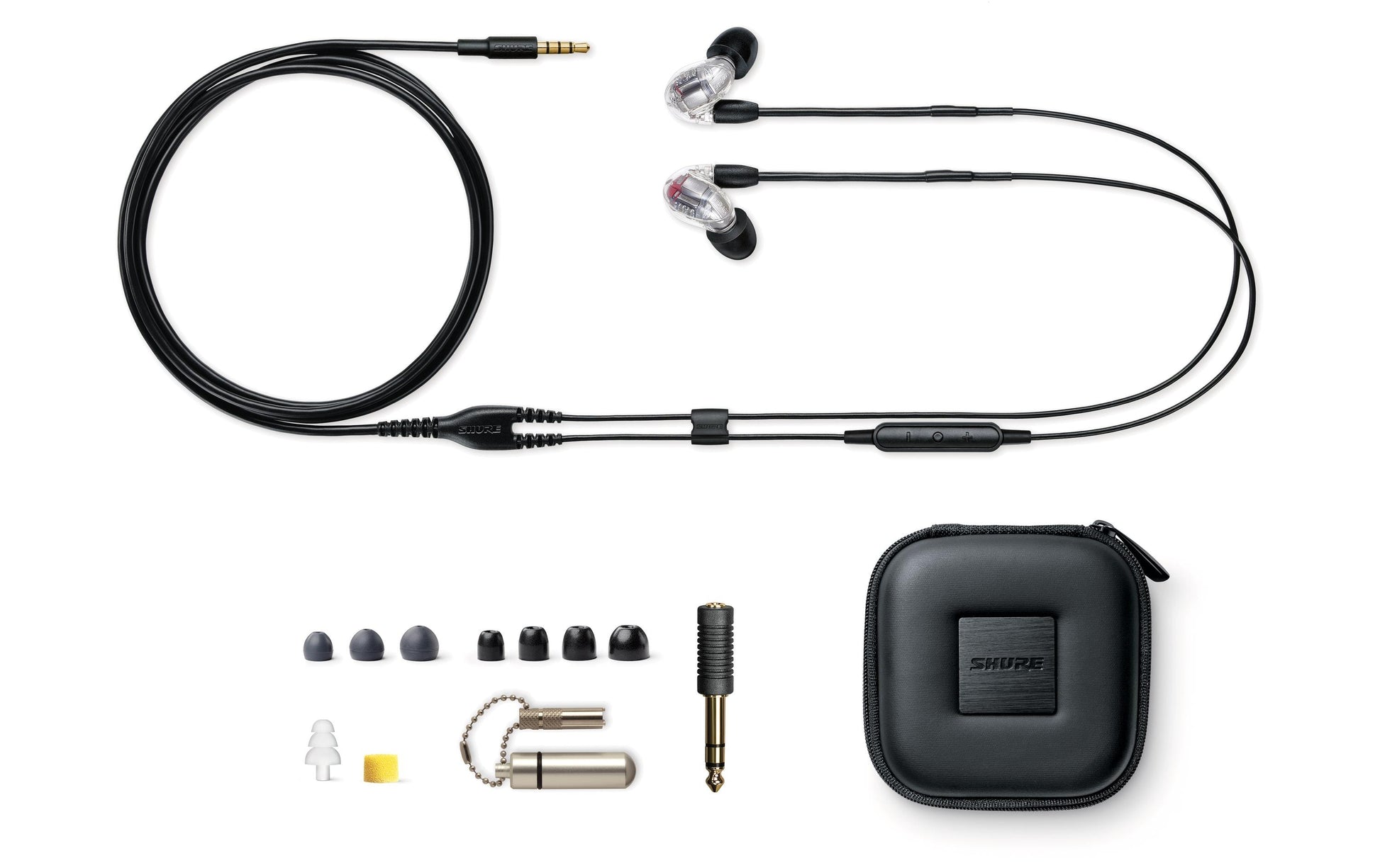 Shure SE846 Gen. 2 – In-Ear Kopfhörer – 3,5 mm, Inline-Fernbedienung mit Mikrofon – Transparent