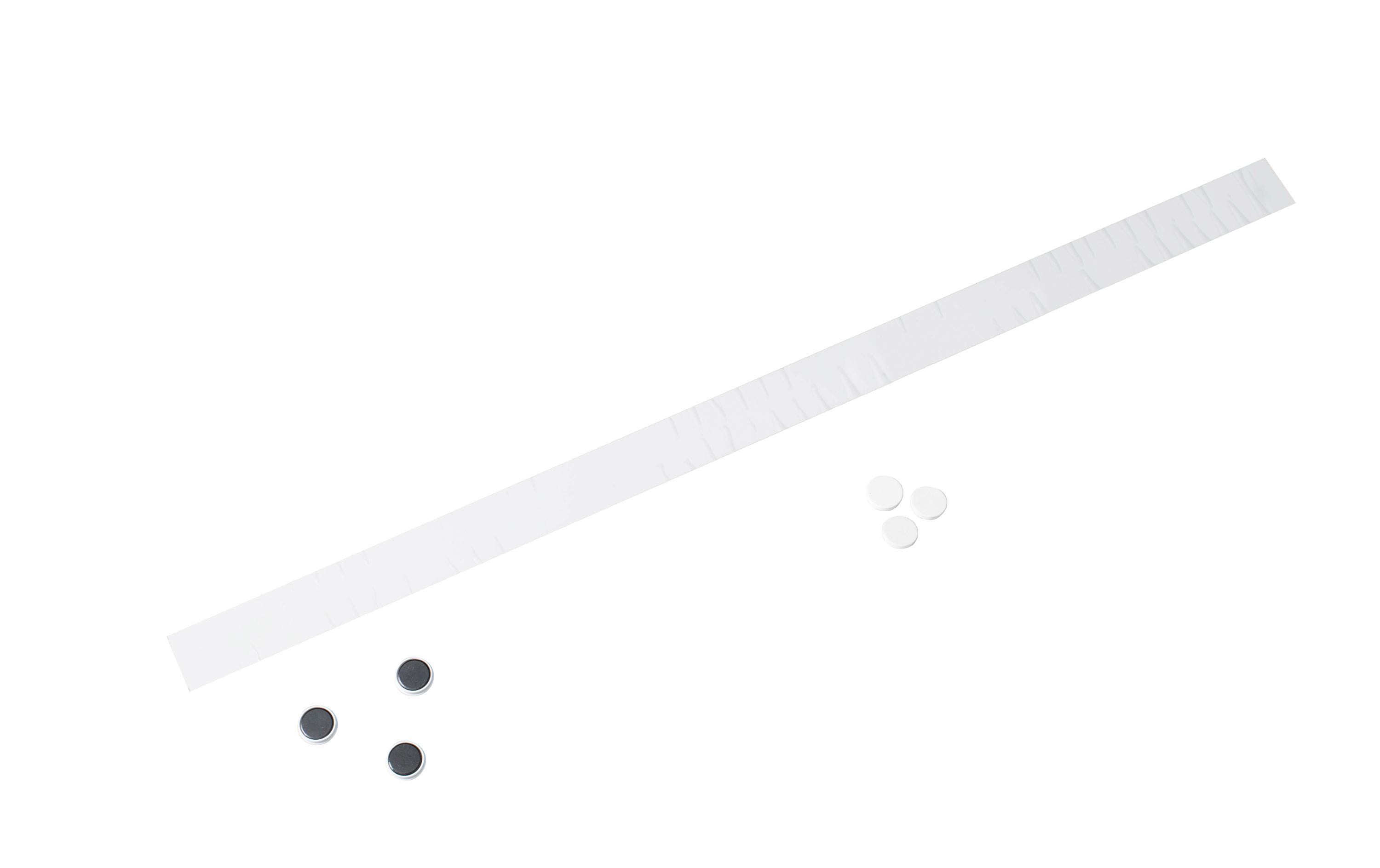 Büromaterial Ultradex – Starter-Kit – 100 × 5 cm, magnetisch, inkl. 6 Magnete Ø 30 mm – für Whiteboards