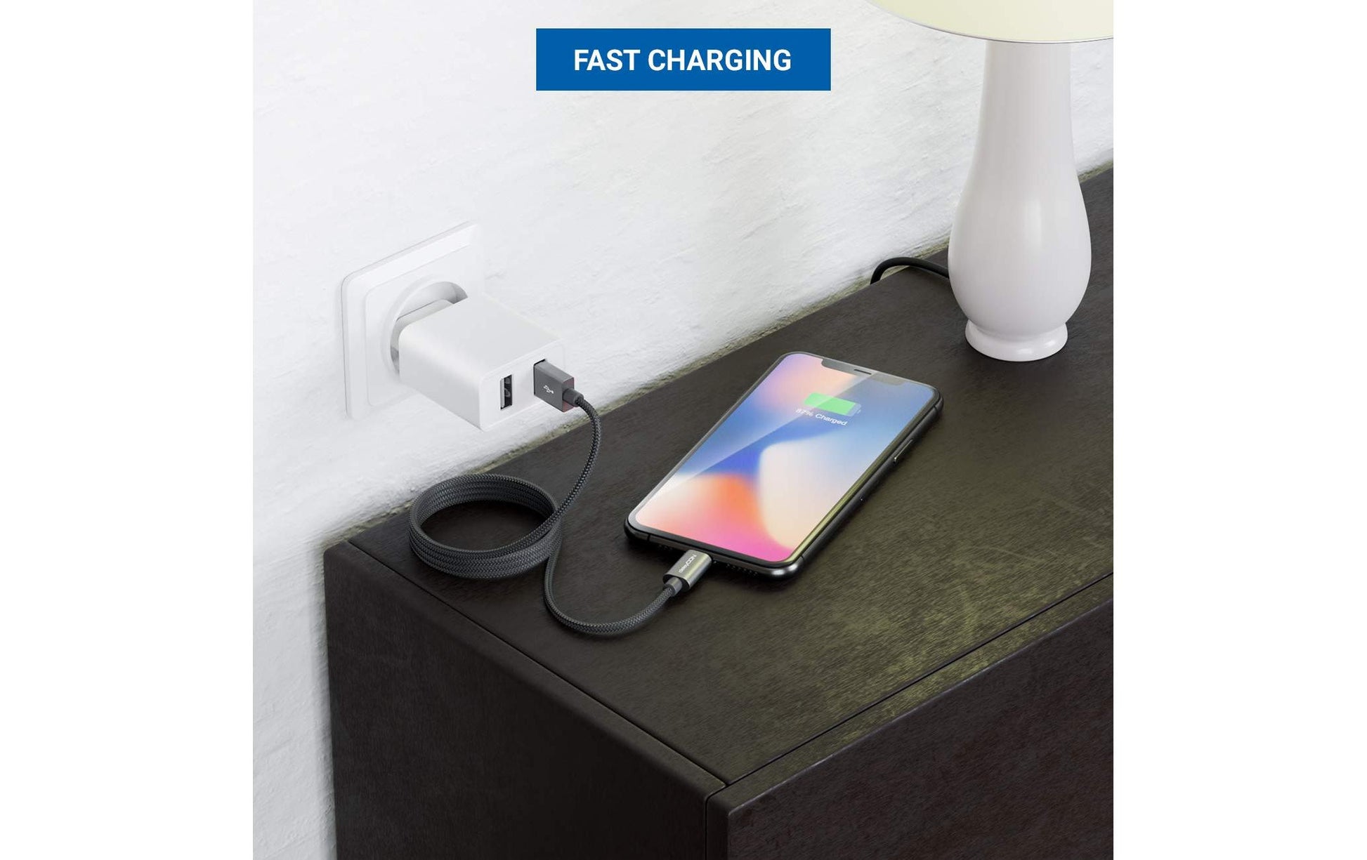 DeleyCON Daten- & Ladekabel – USB-A auf Lightning 0,5 m, MFi zertifiziert, geflochten – für iPhone/iPad