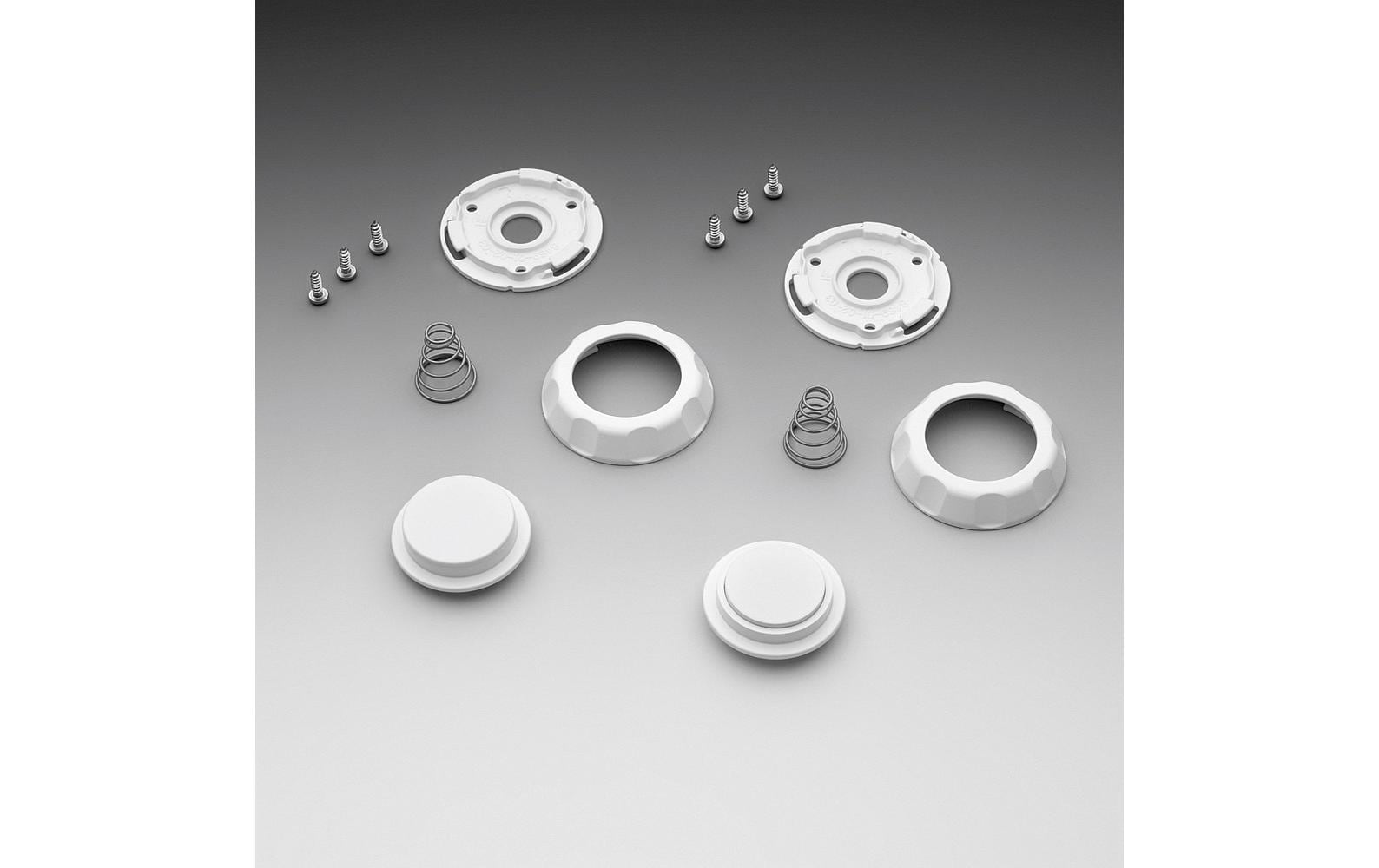 Froli 29471 Türschnapper – 16 Stk., Weiss, Für Tür, 60×60×20 mm