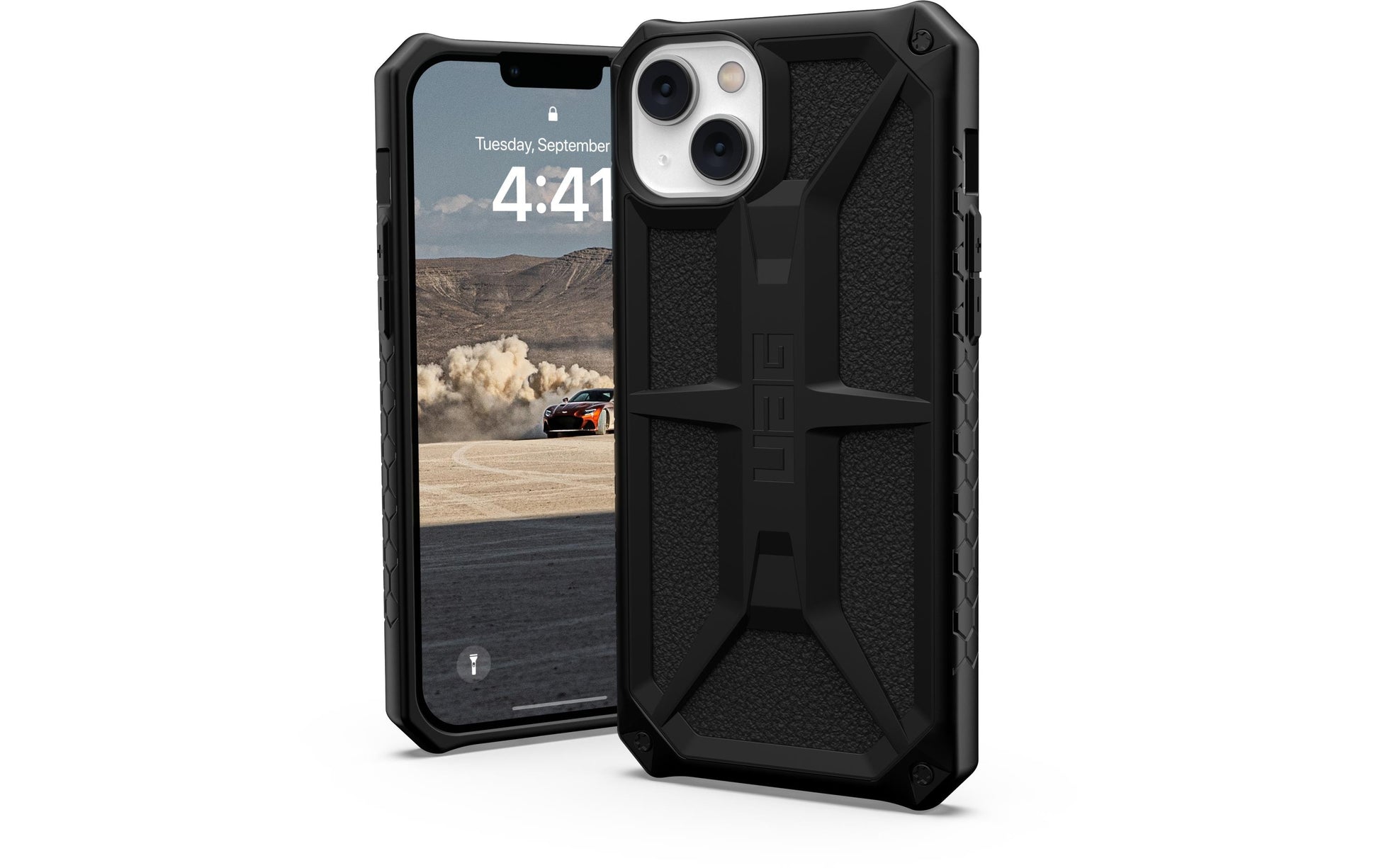 Urban Armor Gear Backcover Monarch – für Apple iPhone 14 Plus – schwarz – fallsicher (bis 6 m)