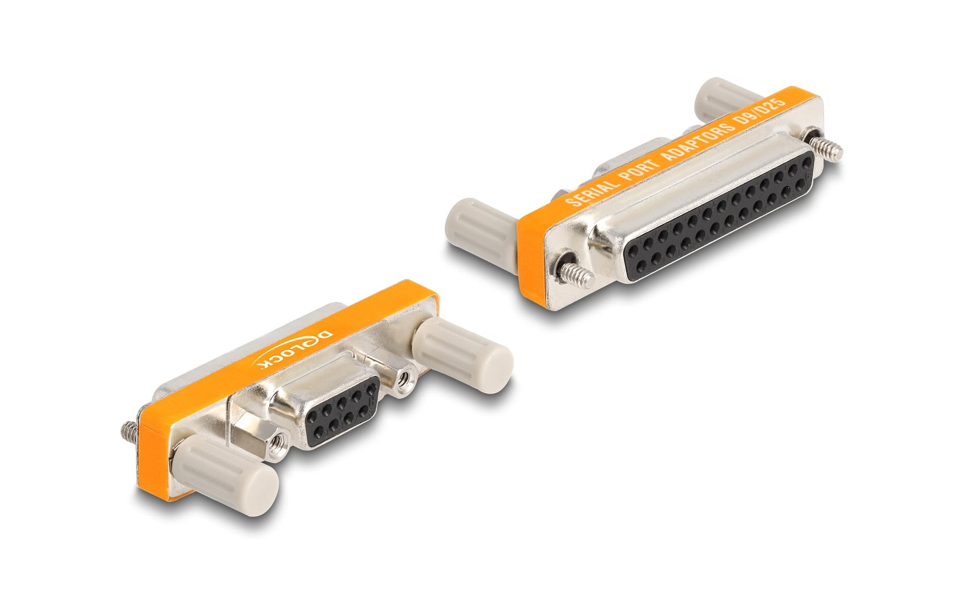 DeLOCK Seriell-Adapter – DB9 (RS-232) Buchse zu DB25 Buchse, goldbeschichtete Kontakte