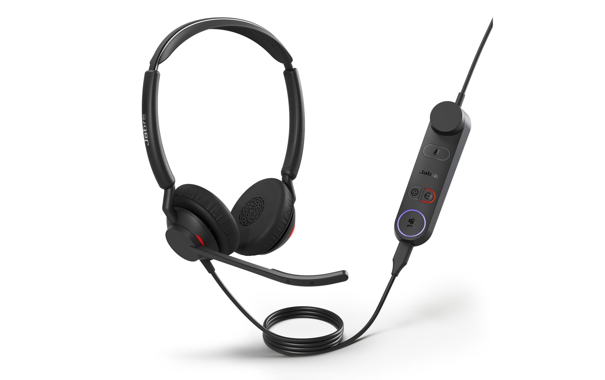 Jabra Engage 50 II – Duo Headset – USB‑C – mit Boom-Mikrofon – für Microsoft Teams – Schwarz