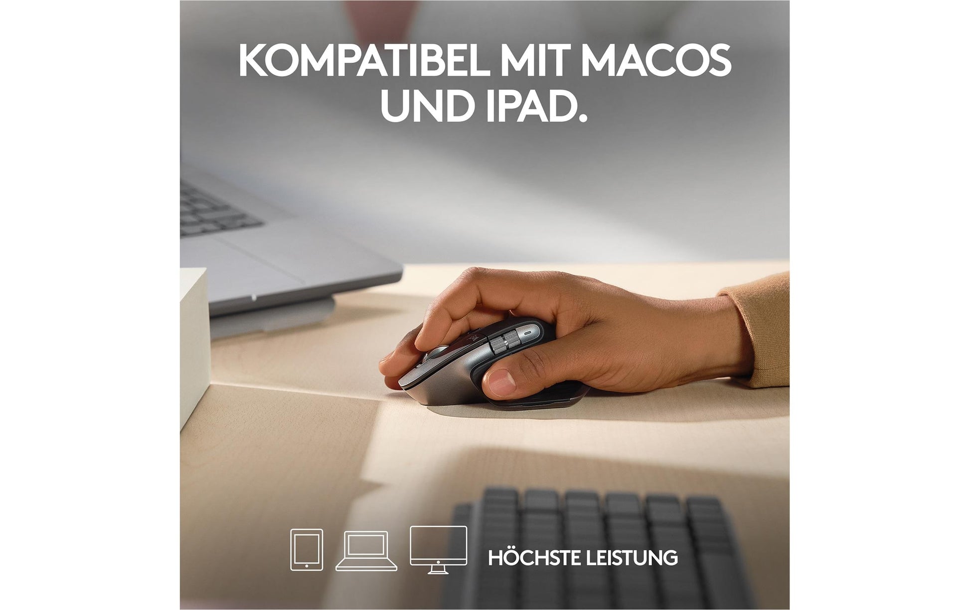 Logitech MX Master 3S für Mac Maus – kabellos, Space Grau