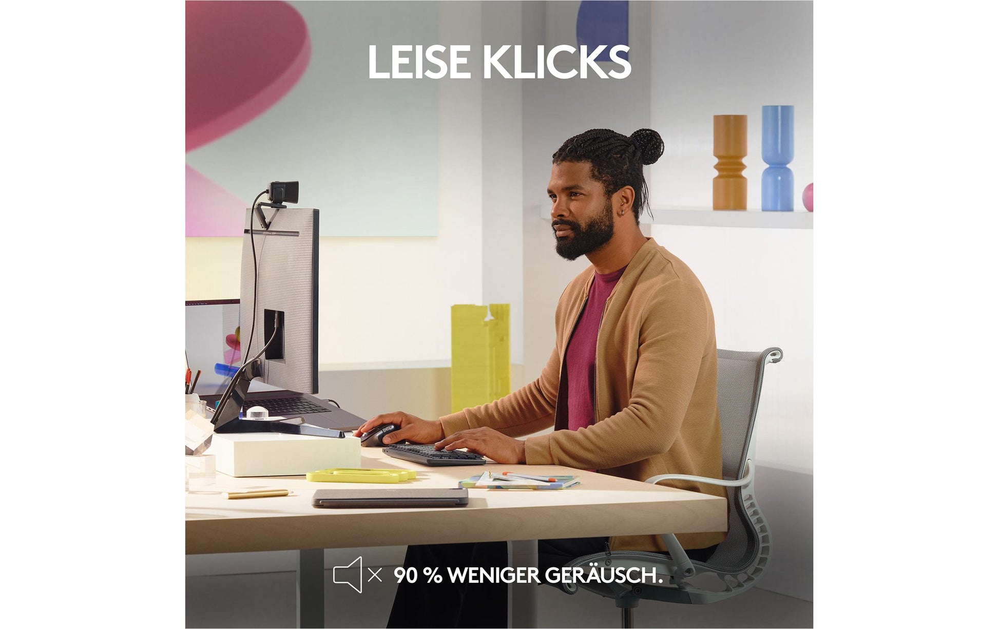Logitech MX Master 3S für Mac Maus – kabellos, Space Grau