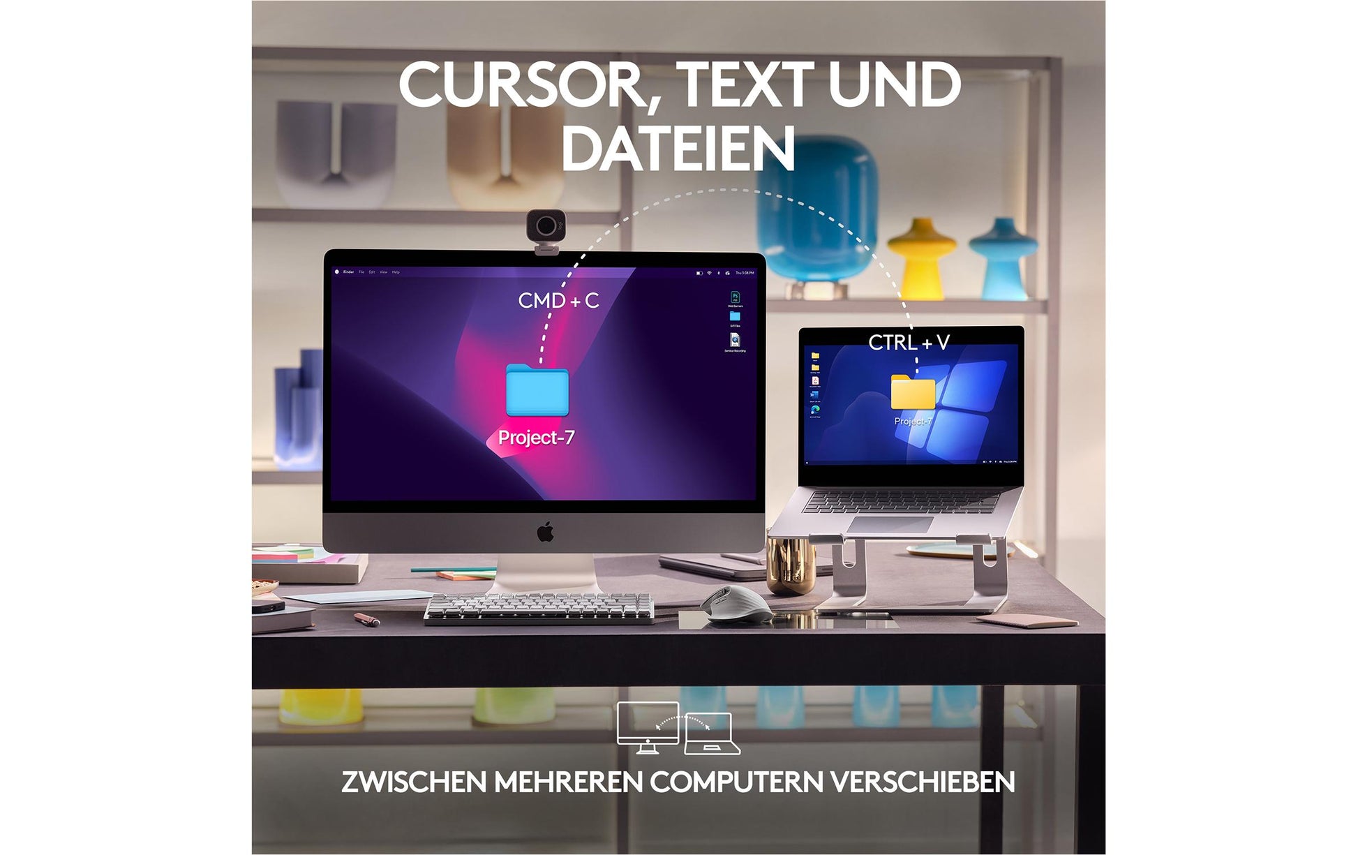 Logitech MX Master 3S für Mac Maus – kabellos, Space Grau