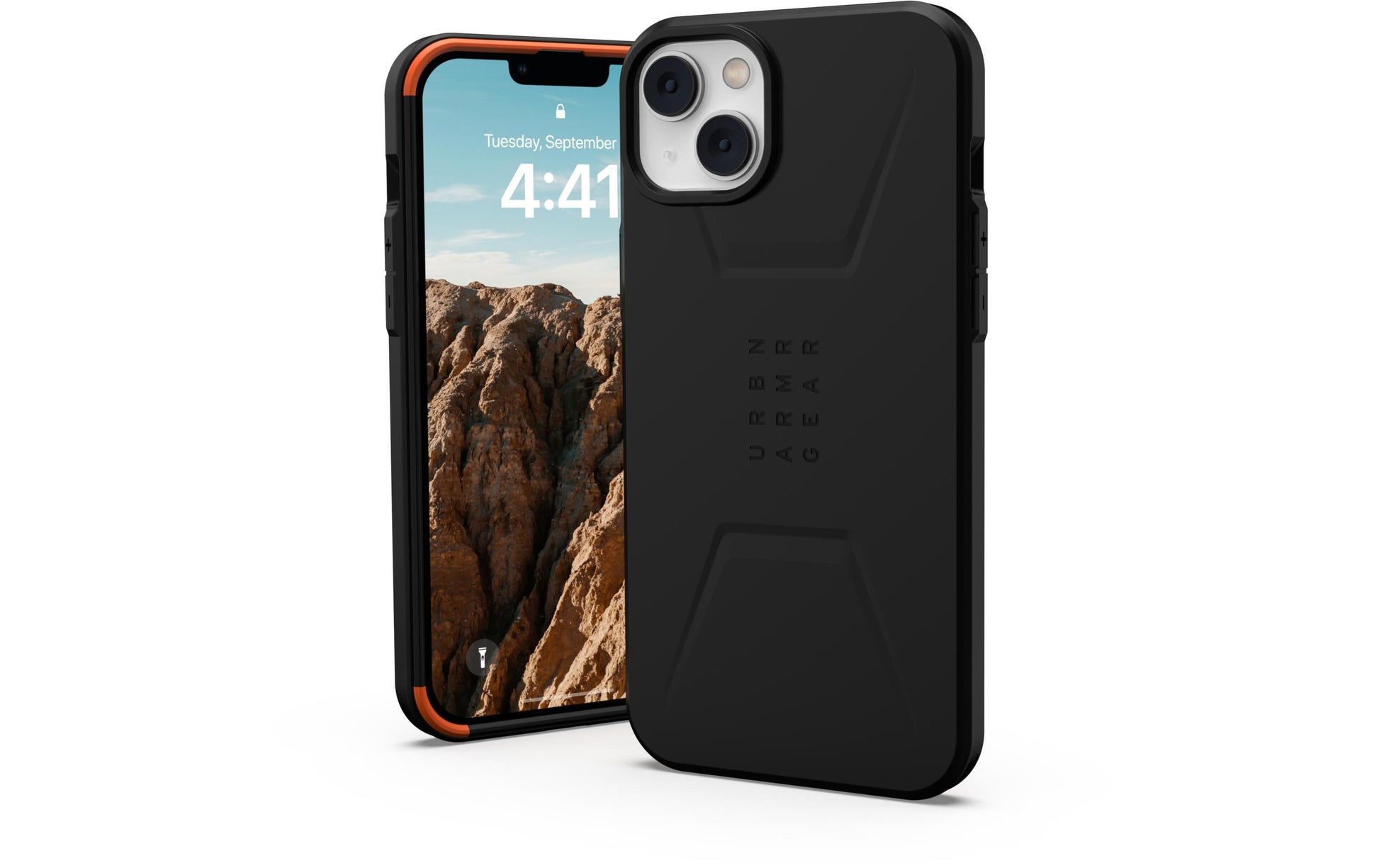 Urban Armor Gear UAG – Backcover Civilian – für Apple iPhone 14 Plus – schwarz – MagSafe-kompatibel
