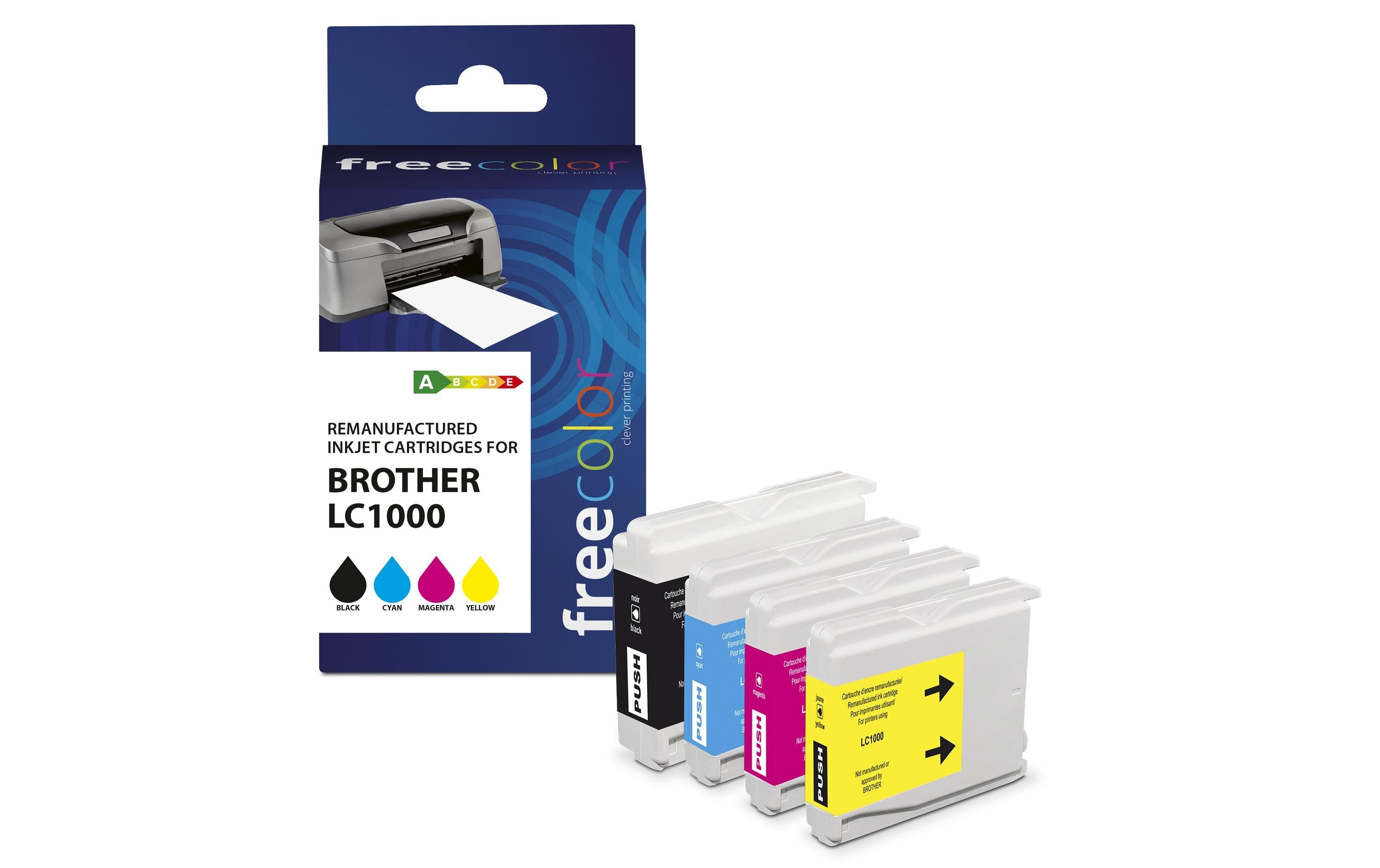 Freecolor LC-1000 – 4 Stück pro Packung, Multipack