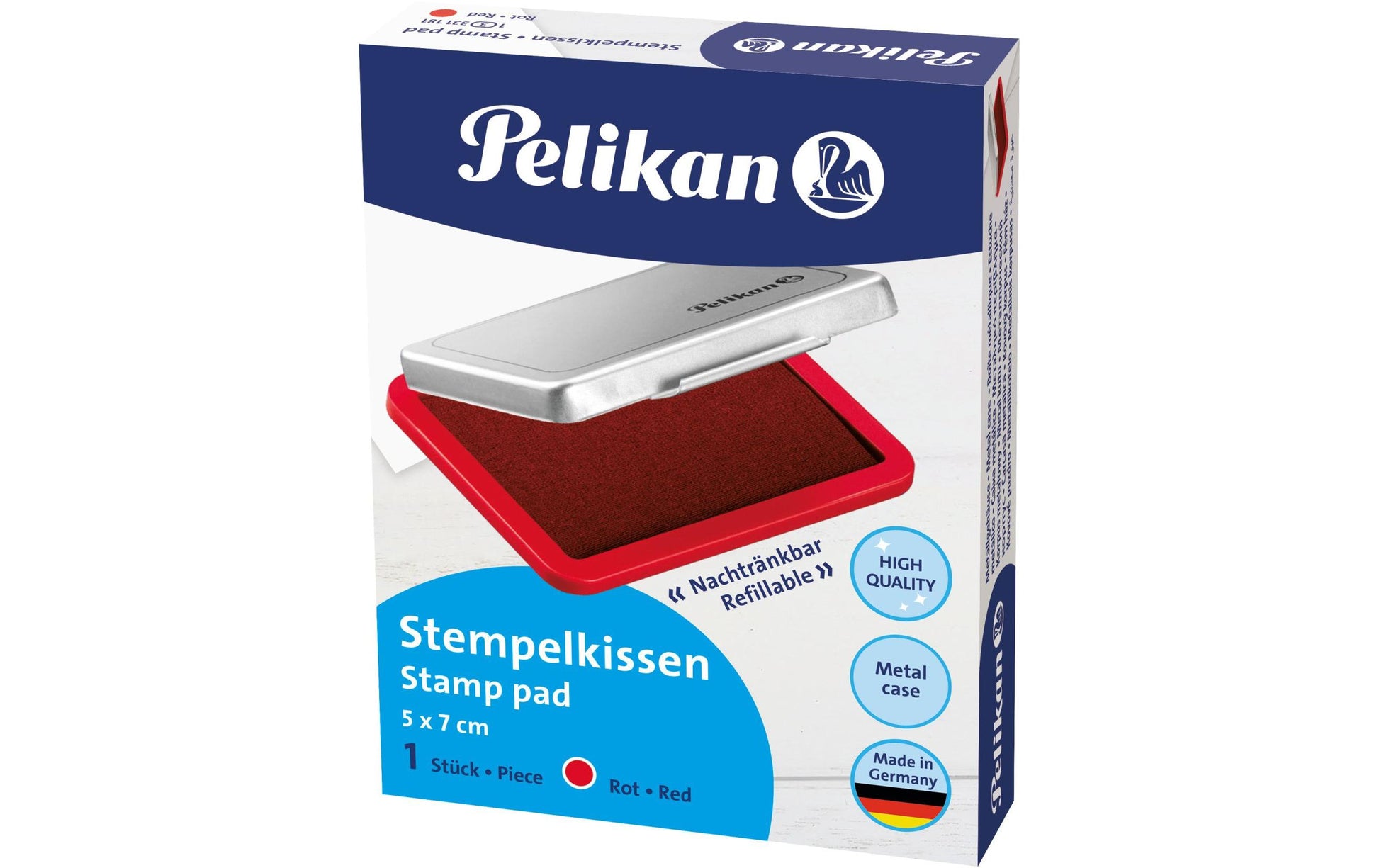 Pelikan Stempelkissen – Metall, getränkt, 70 × 50 mm