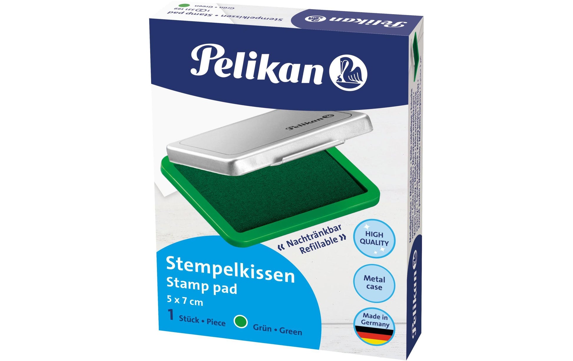 Pelikan Stempelkissen – Metall, Grün, 70 × 50 mm