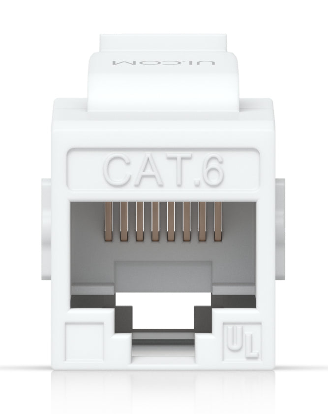Ubiquiti RJ-45-Kupplung (12er) – RJ-45 (weiblich-weiblich), Cat6, Flach, Weiss