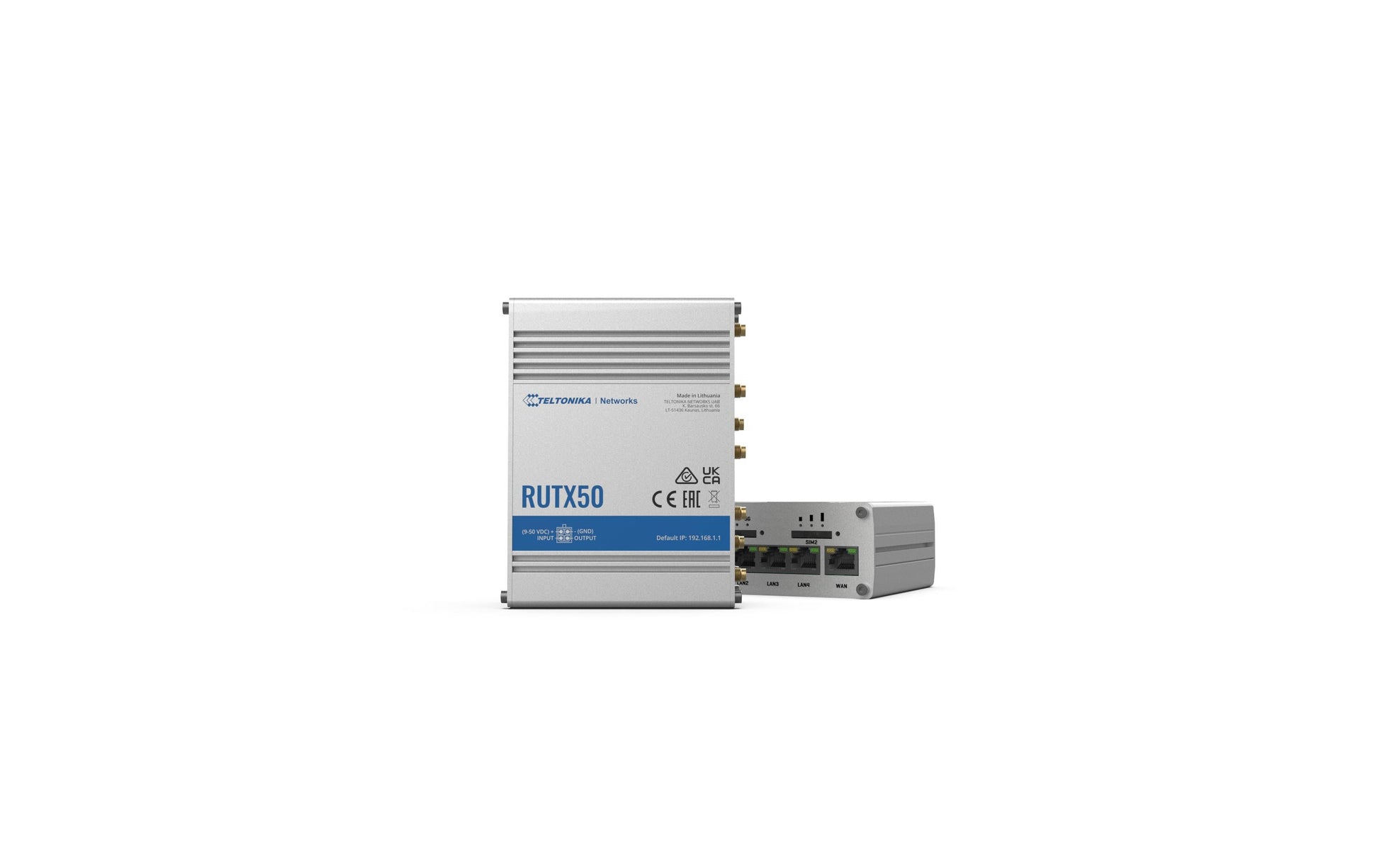 Teltonika RUTX50 – LTE/5G-Router, 5G (SA/NSA), Wi-Fi 5, bis 867 Mbit/s, Dual-SIM (eSIM), 4x RJ-45
