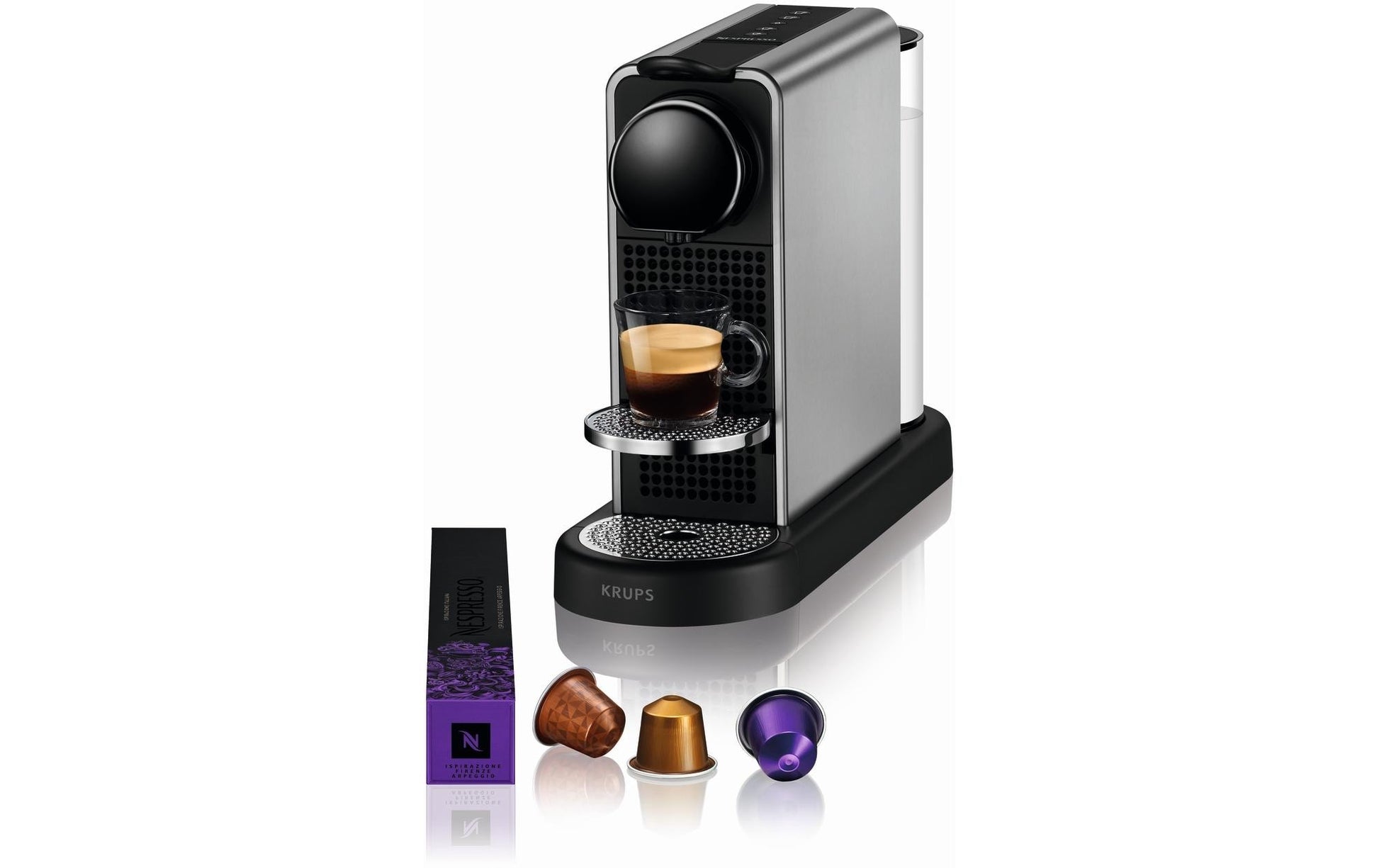 Krups CitiZ Kapselmaschine – für Nespresso-Kapseln, 19 bar, 1 l, Schwarz