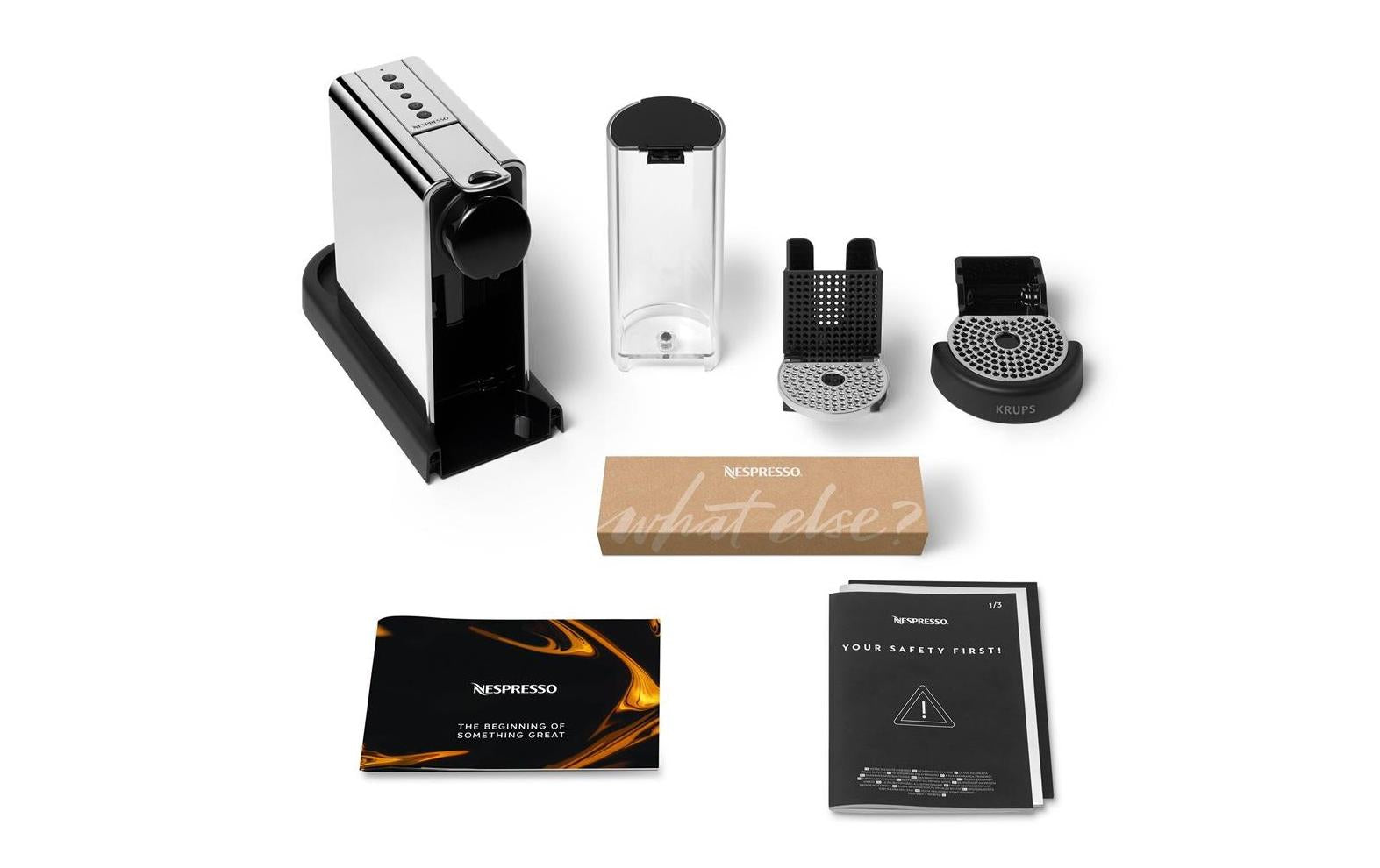 Krups CitiZ Kapselmaschine – für Nespresso-Kapseln, 19 bar, 1 l, Schwarz