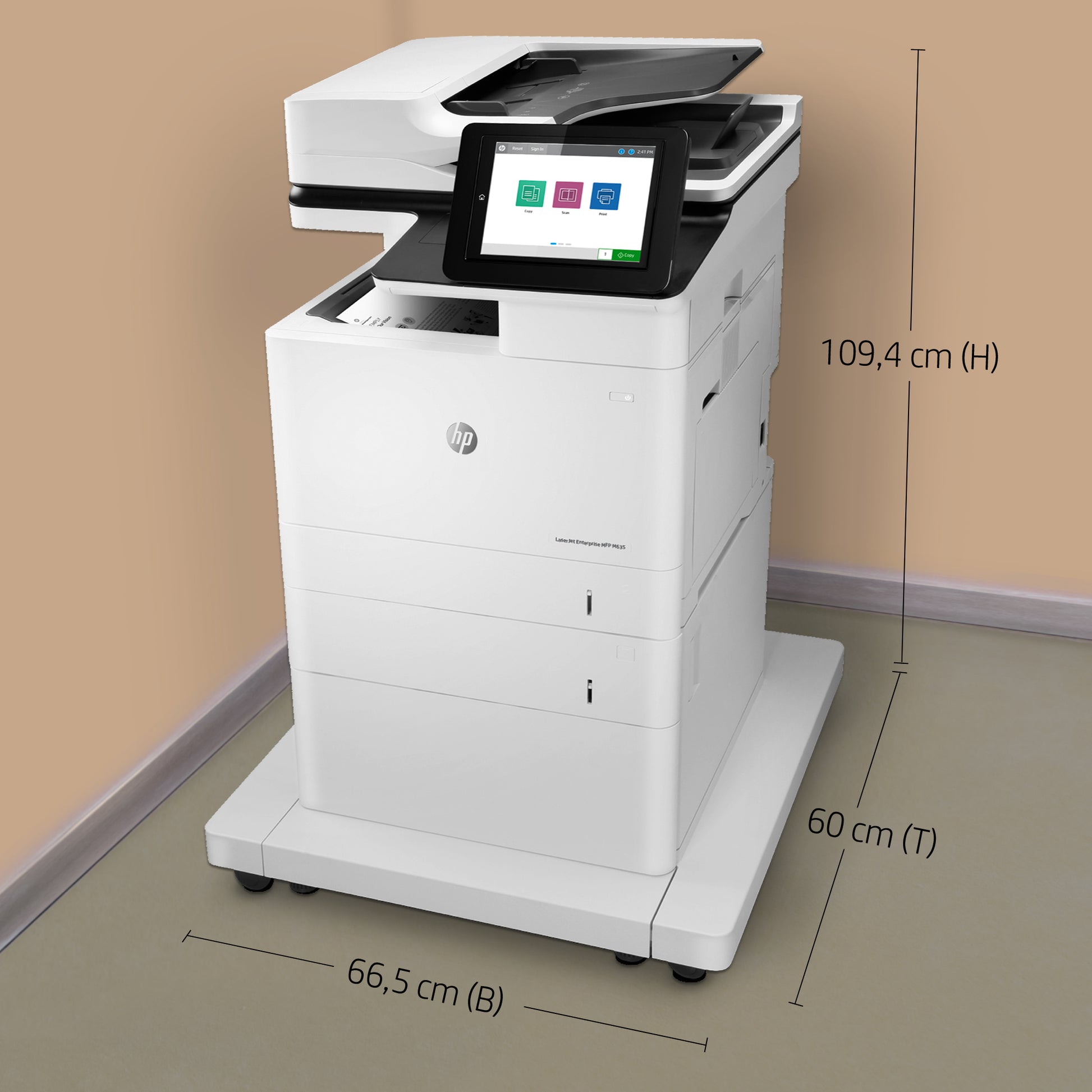 HP LaserJet Enterprise M635FHT – S/W Laser-MFP A4 – 61 ppm S/W