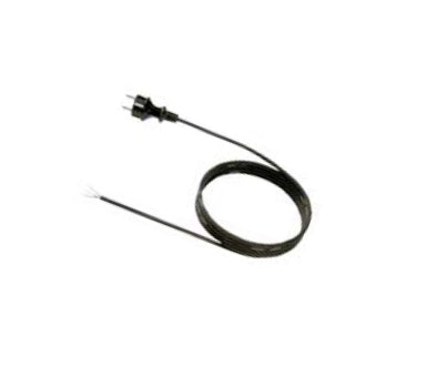 Bachmann Neopren-Zuleitung Stromkabel – Schuko (Typ E/F) – Offenes Ende, 3 m, 250 V/16 A, 3×1,5 mm², Schwarz