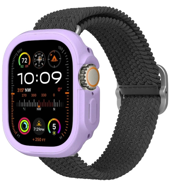 RhinoShield Bumper Case 49 mm – TPE Violett, für Apple Watch Ultra