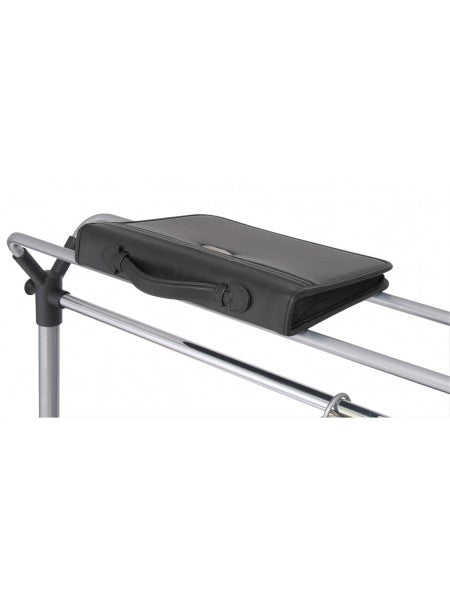 Alba Garderobenwagen GROUP3 – Stahl, Grau/Schwarz, 150 × 50 × 170 cm, Stange 142 cm, mit Rollen