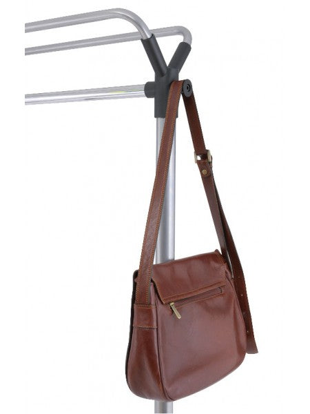 Alba Garderobenwagen GROUP3 – Stahl, Grau/Schwarz, 150 × 50 × 170 cm, Stange 142 cm, mit Rollen