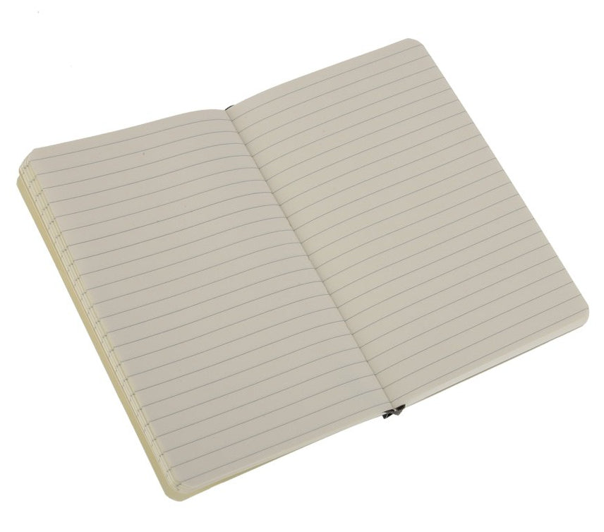 Moleskine Notizbuch, 90 × 140 mm, liniert, Leimbindung, Softcover, 192 Seiten, 70 g/m² – schwarz