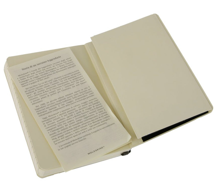 Moleskine Notizbuch, 90 × 140 mm, liniert, Leimbindung, Softcover, 192 Seiten, 70 g/m² – schwarz