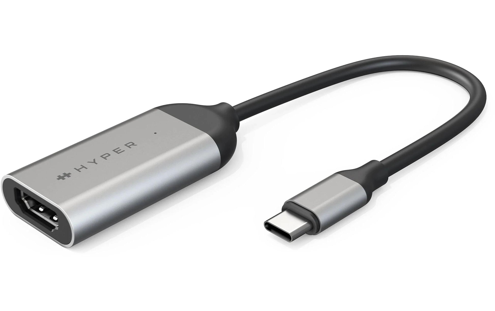 HYPER USB-C (Stecker) auf HDMI (Buchse) Adapter, HDMI 2.1, 7680×4320@144 Hz, HDR, für Mac/Windows/Chrome OS