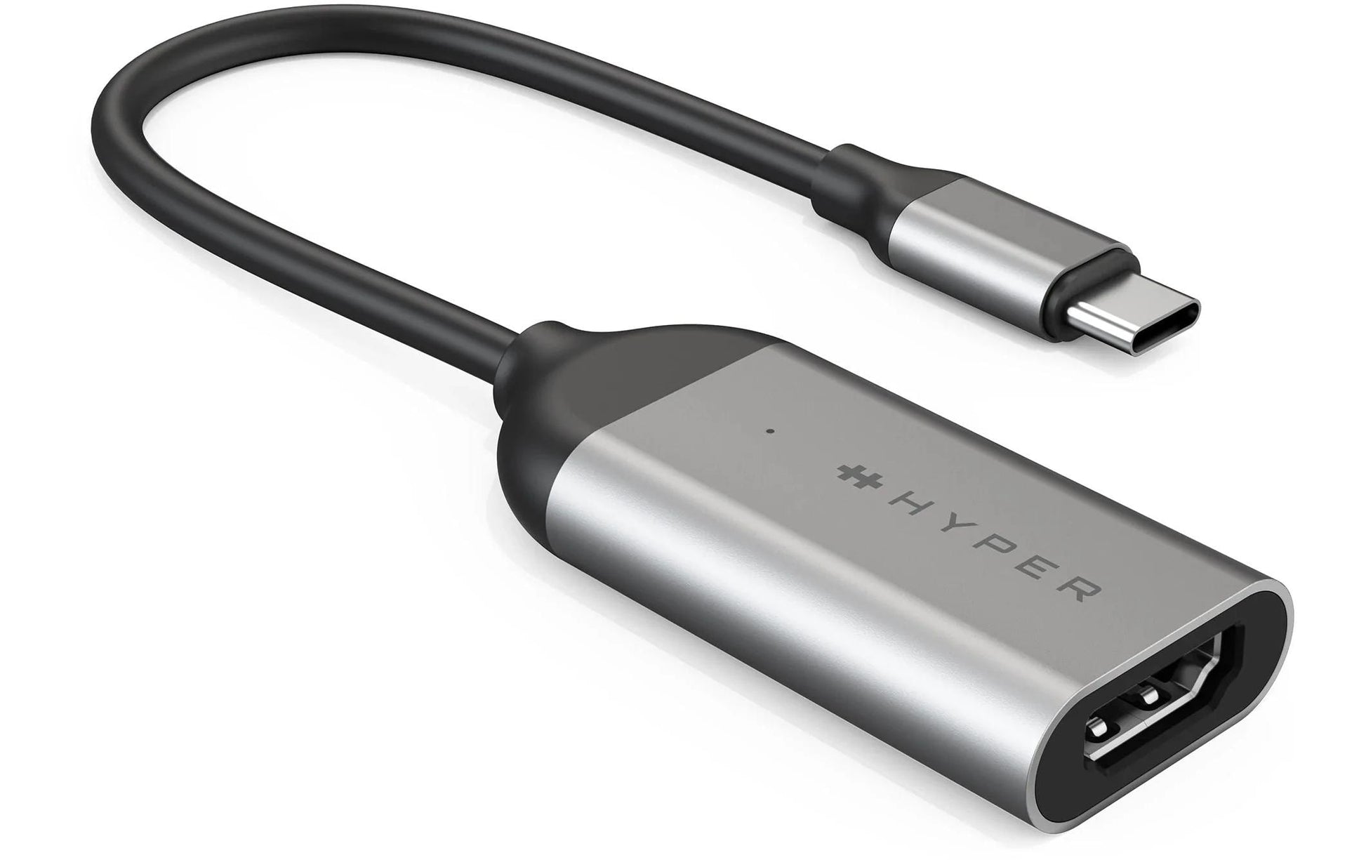 HYPER USB-C (Stecker) auf HDMI (Buchse) Adapter, HDMI 2.1, 7680×4320@144 Hz, HDR, für Mac/Windows/Chrome OS