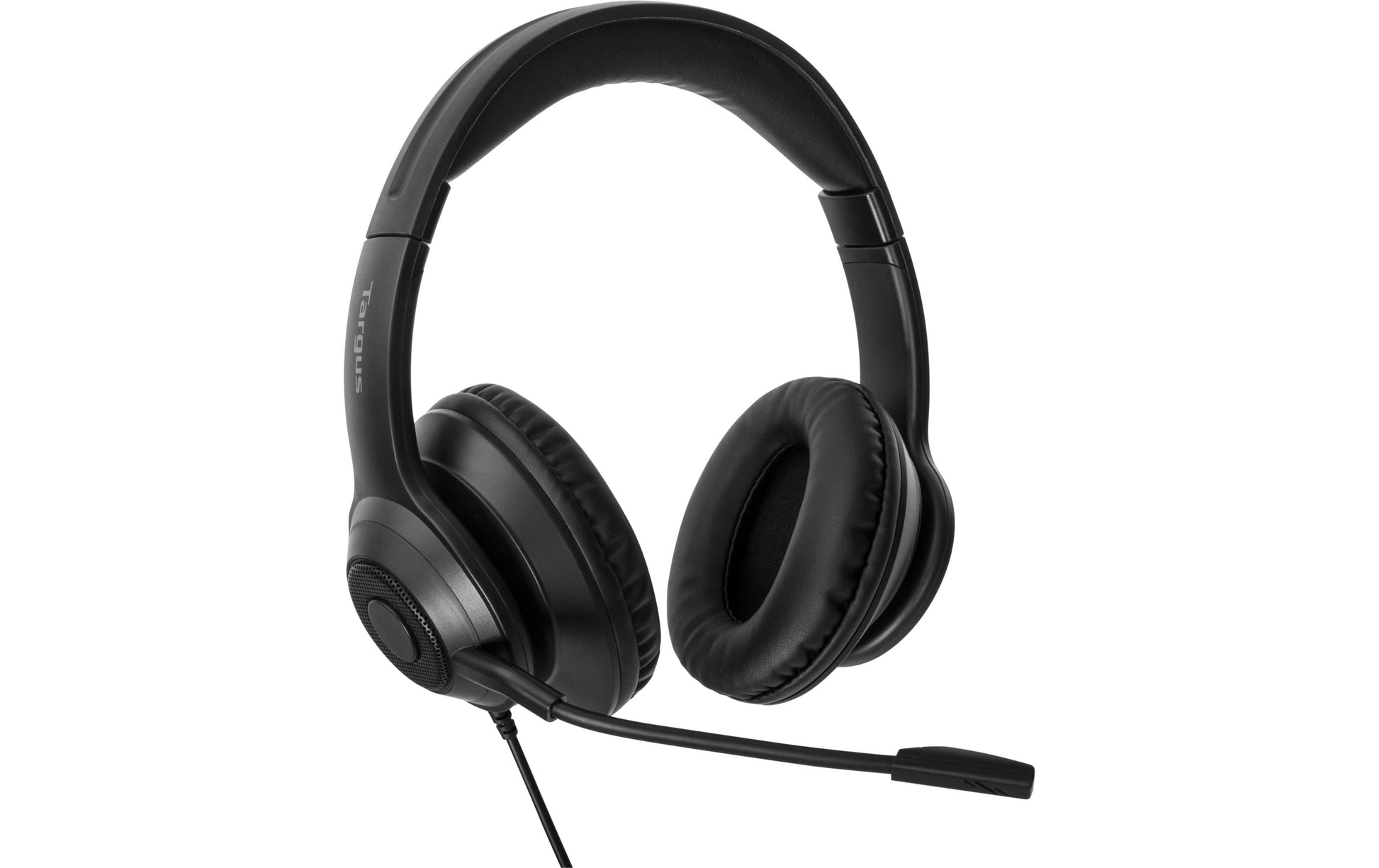 Targus AEH102GL Office-Headset – On-Ear, Stereo, Kabel, USB-A, Schwarz