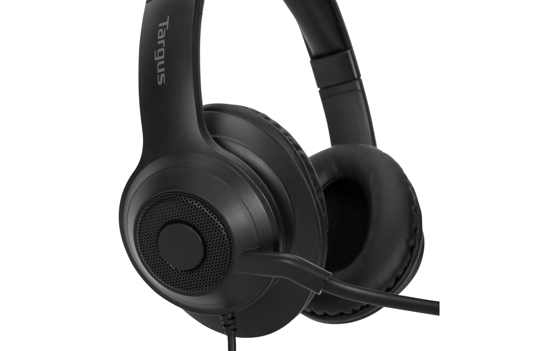 Targus AEH102GL Office-Headset – On-Ear, Stereo, Kabel, USB-A, Schwarz