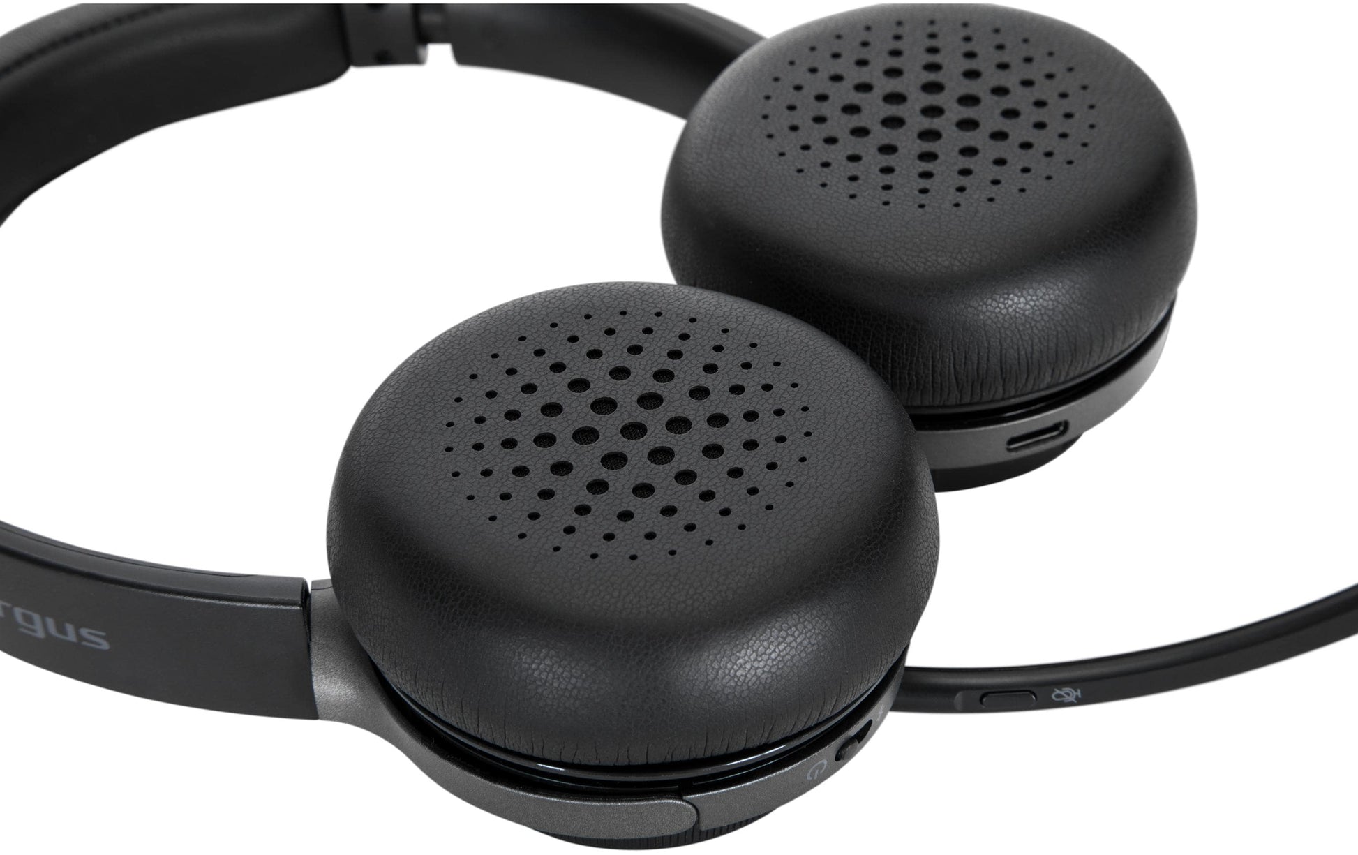 Targus AEH104GL – Duo Headset (On-Ear) – Bluetooth 5.0 – Schwarz – bis 16 h