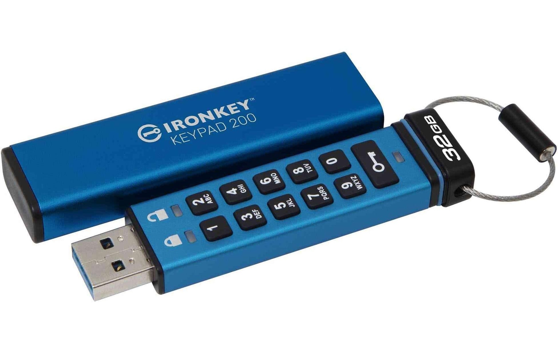 Kingston Technology Kingston IronKey Keypad 200 USB-Stick – 32 GB, AES-256, FIPS 140-3 Level 3 (ausstehend)
