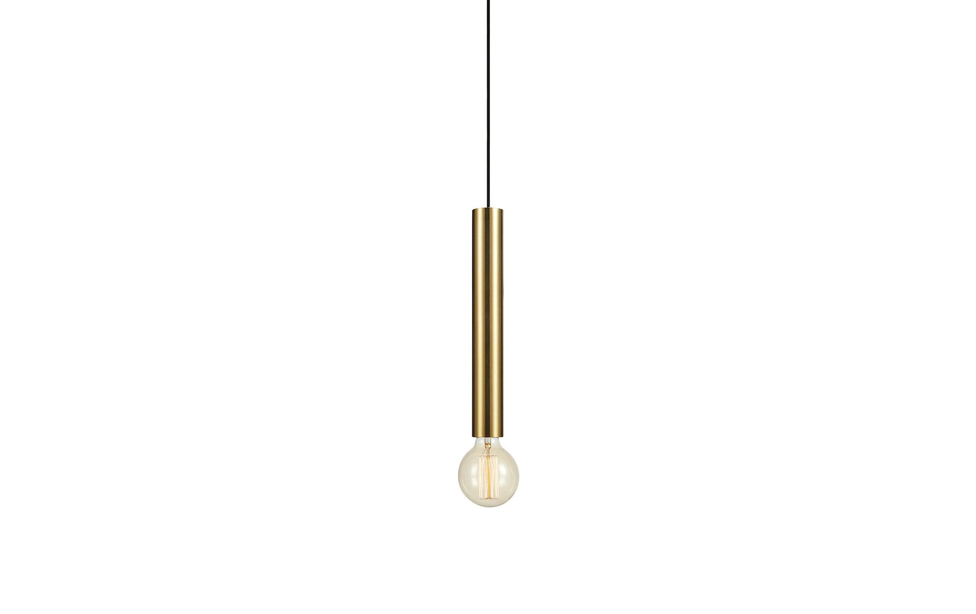 Markslöjd Pendelleuchte SENCILLO – Ø 5 × 35 cm, 40 W, Messing, Ein-/Ausschalter, höhenverstellbar