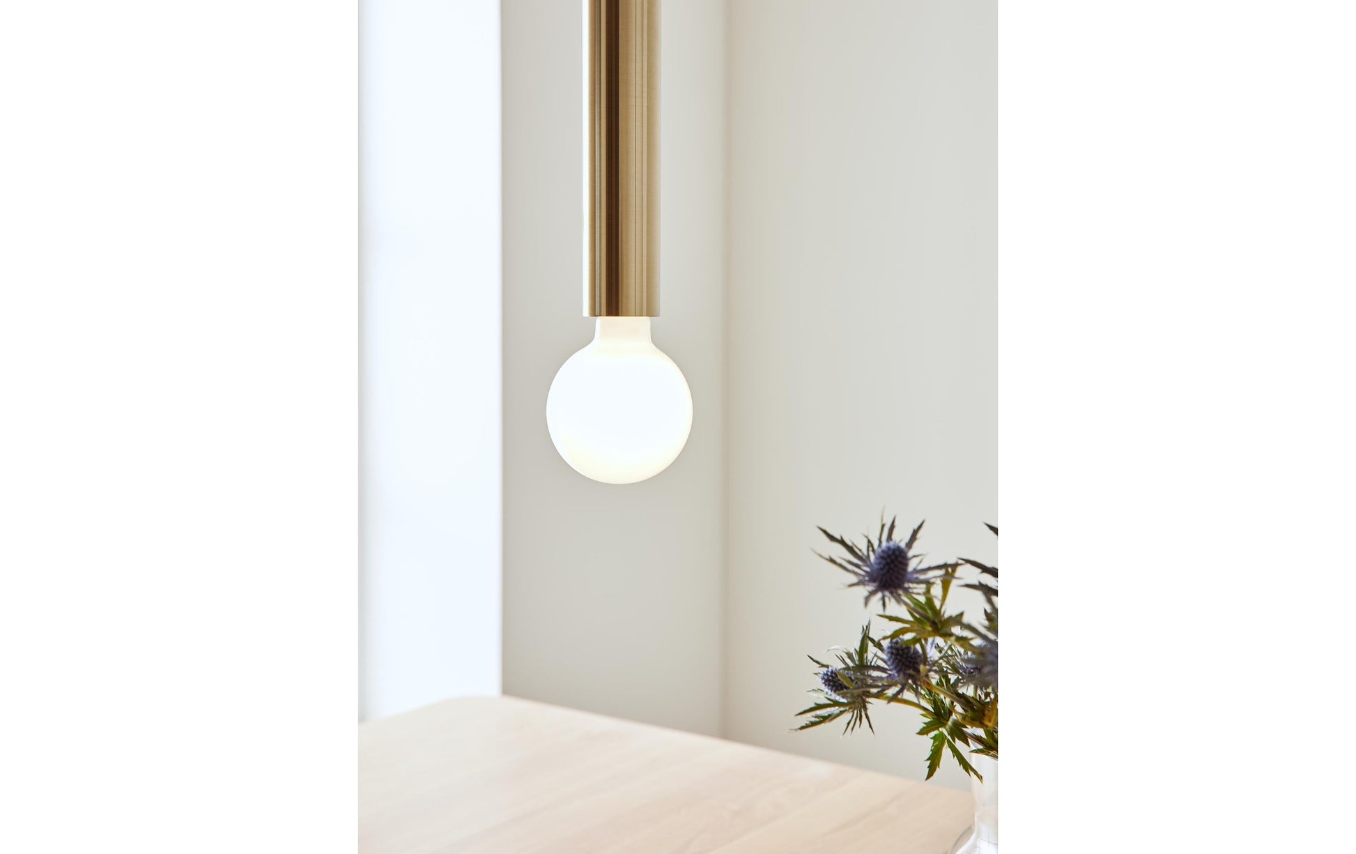 Markslöjd Pendelleuchte SENCILLO – Ø 5 × 35 cm, 40 W, Messing, Ein-/Ausschalter, höhenverstellbar