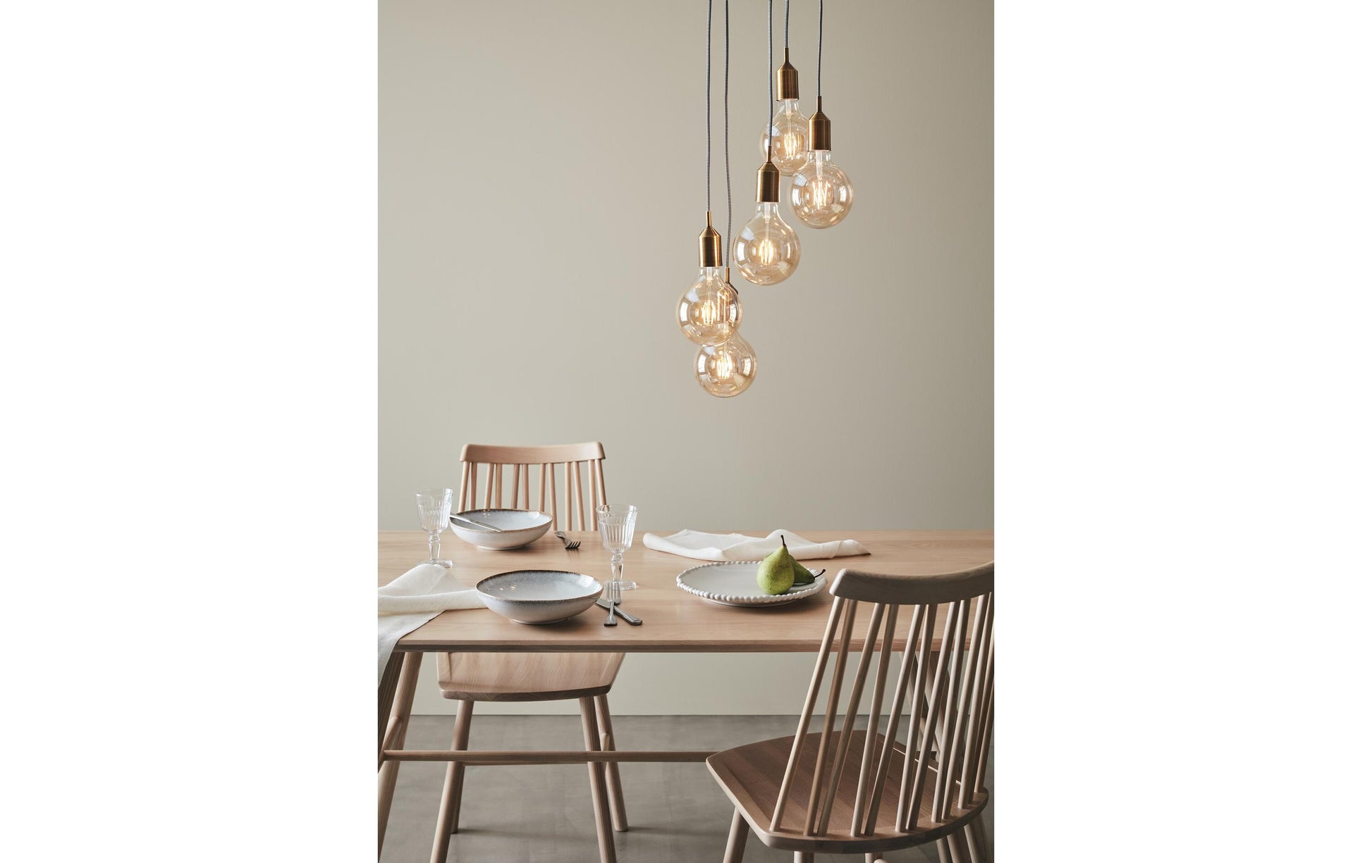 Markslöjd Pendelleuchte Bronx – Ø 32 × 166 cm, 60 W, bronze, exkl. 5× E27