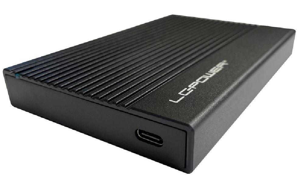 LC-Power LC-25U3-C – 1-Schacht 2,5" HDD/SSD-Gehäuse – USB-C 3.2 Gen 2, SATA III (6 Gbit/s)