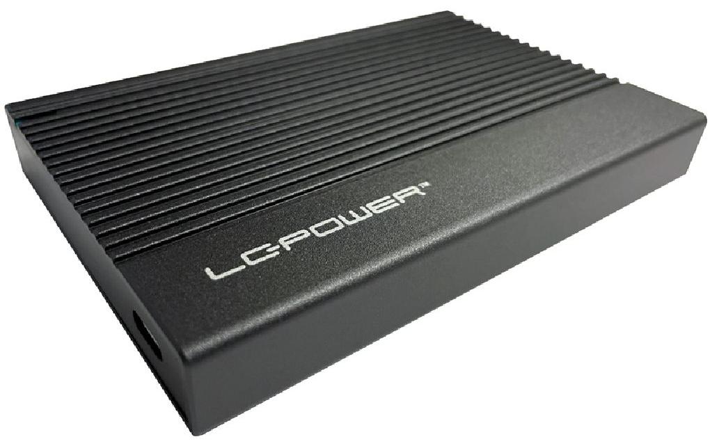 LC-Power LC-25U3-C – 1-Schacht 2,5" HDD/SSD-Gehäuse – USB-C 3.2 Gen 2, SATA III (6 Gbit/s)