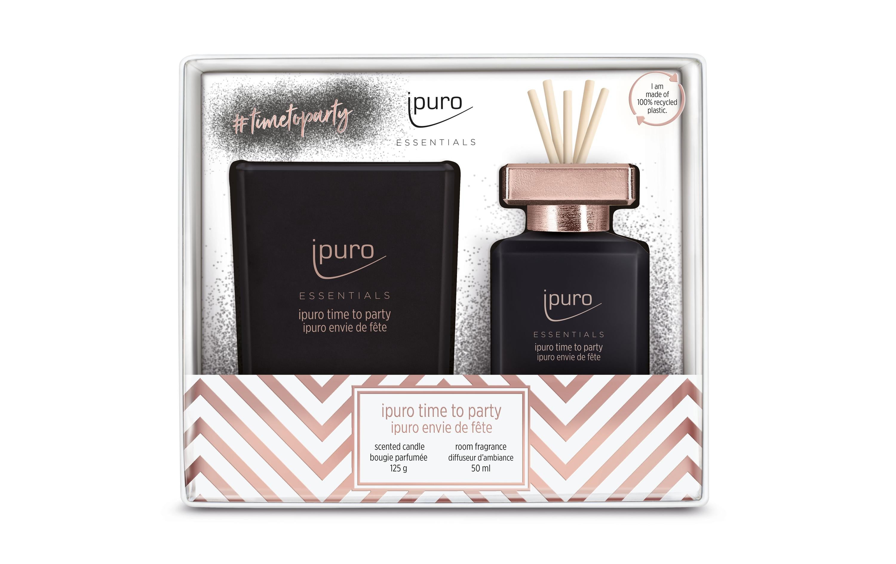 Ipuro time for a party – Geschenkset, 1 × 50 ml, 1 × 125 g