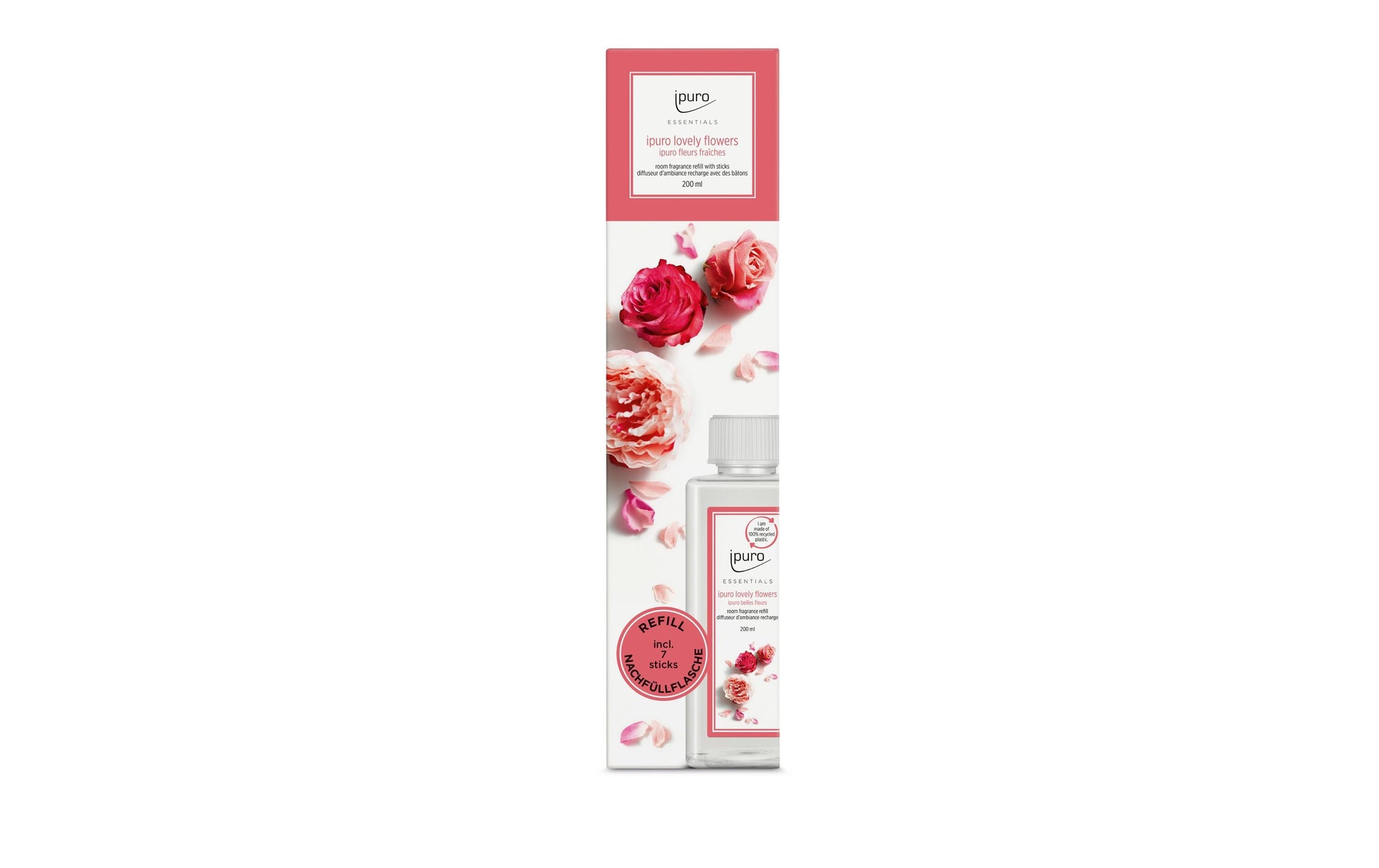 ipuro Nachfüllung für Duftstäbchen, Lovely Flowers, 200 ml