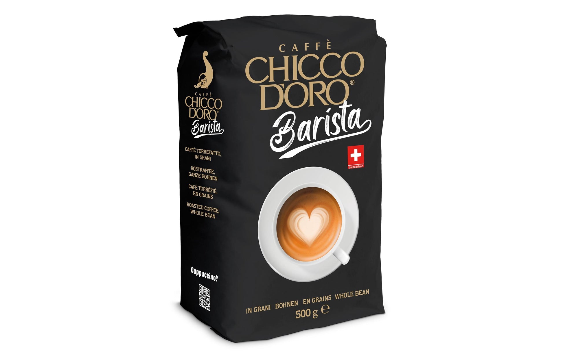 Chicco d'Oro Barista – Kaffeebohnen – Latte Macchiato, Arabica/Robusta, 500 g